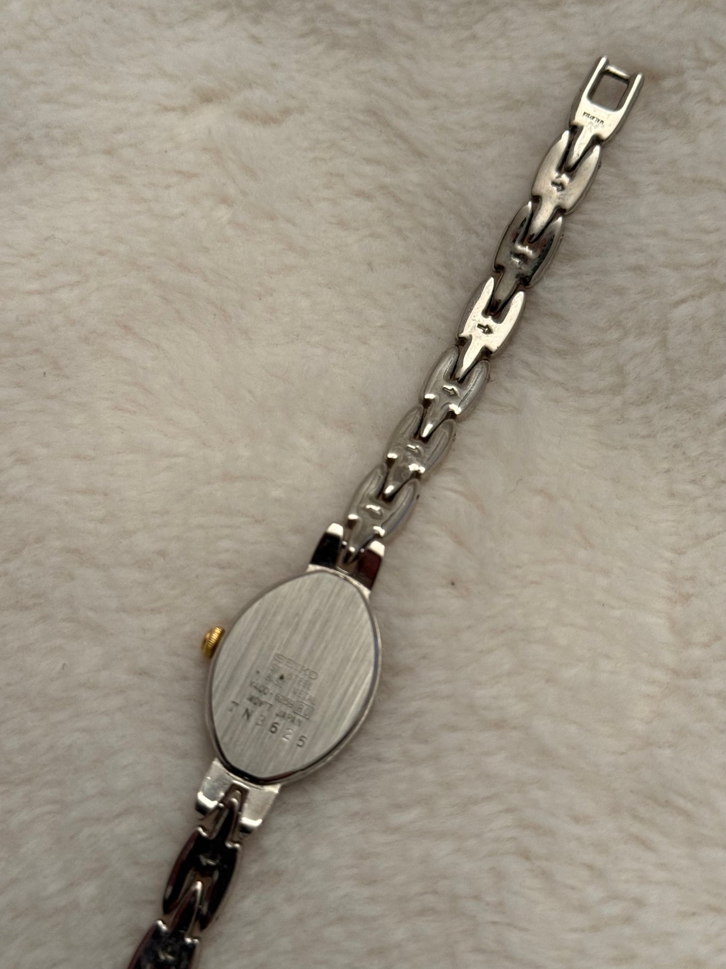 vintage seiko two tone watch