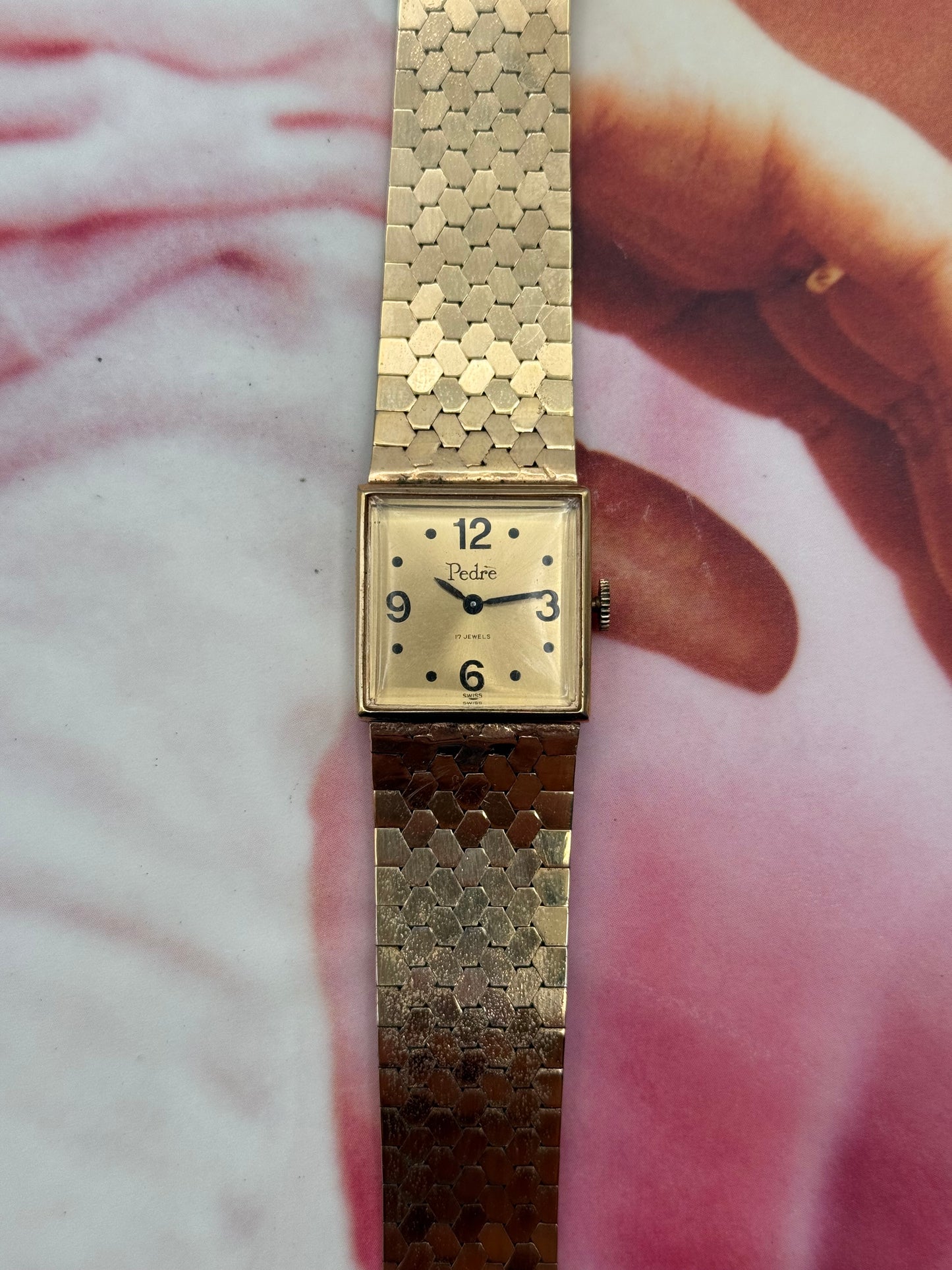 vintage Pedre gold watch