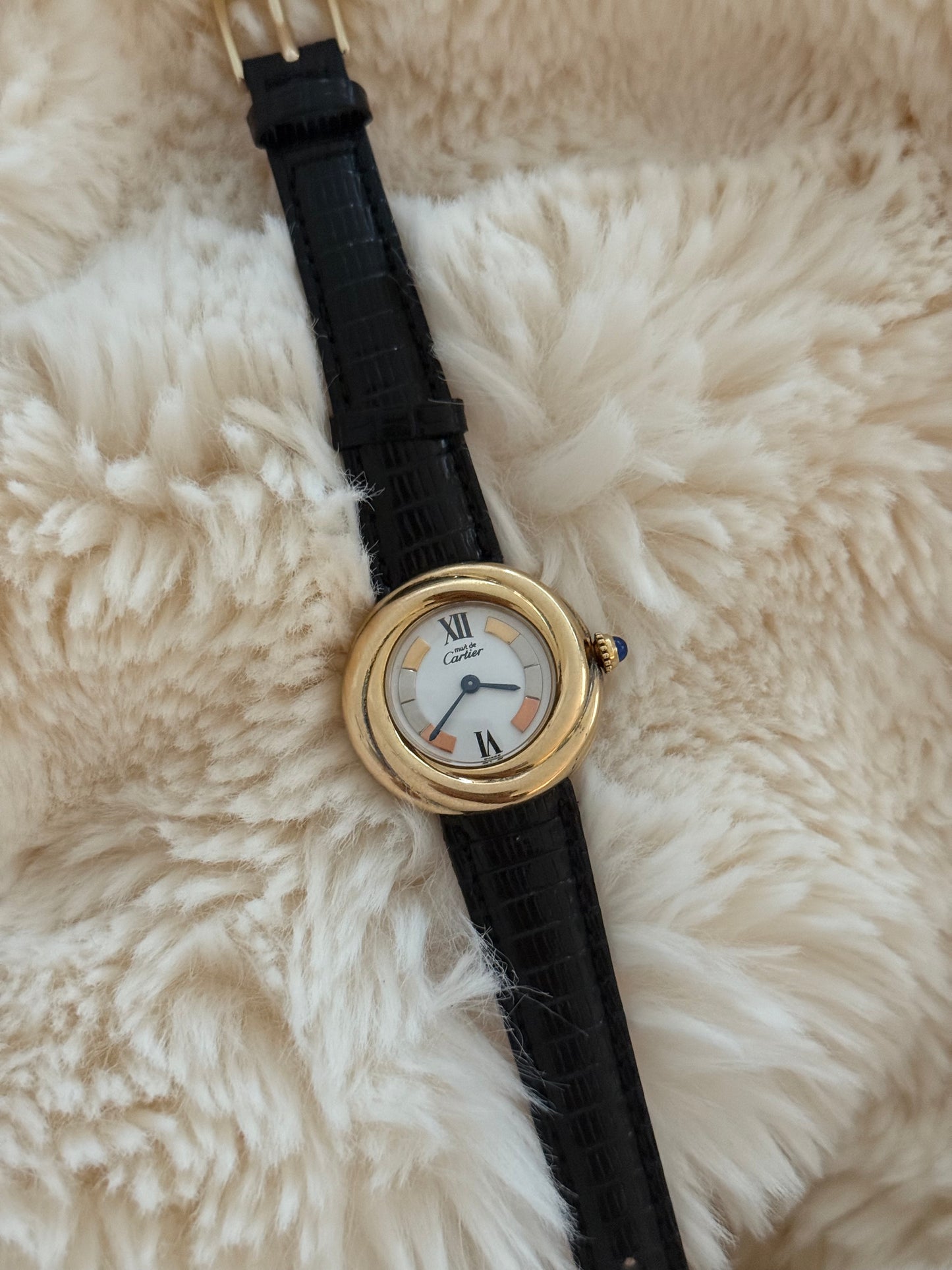 vintage must de Cartier trinity watch