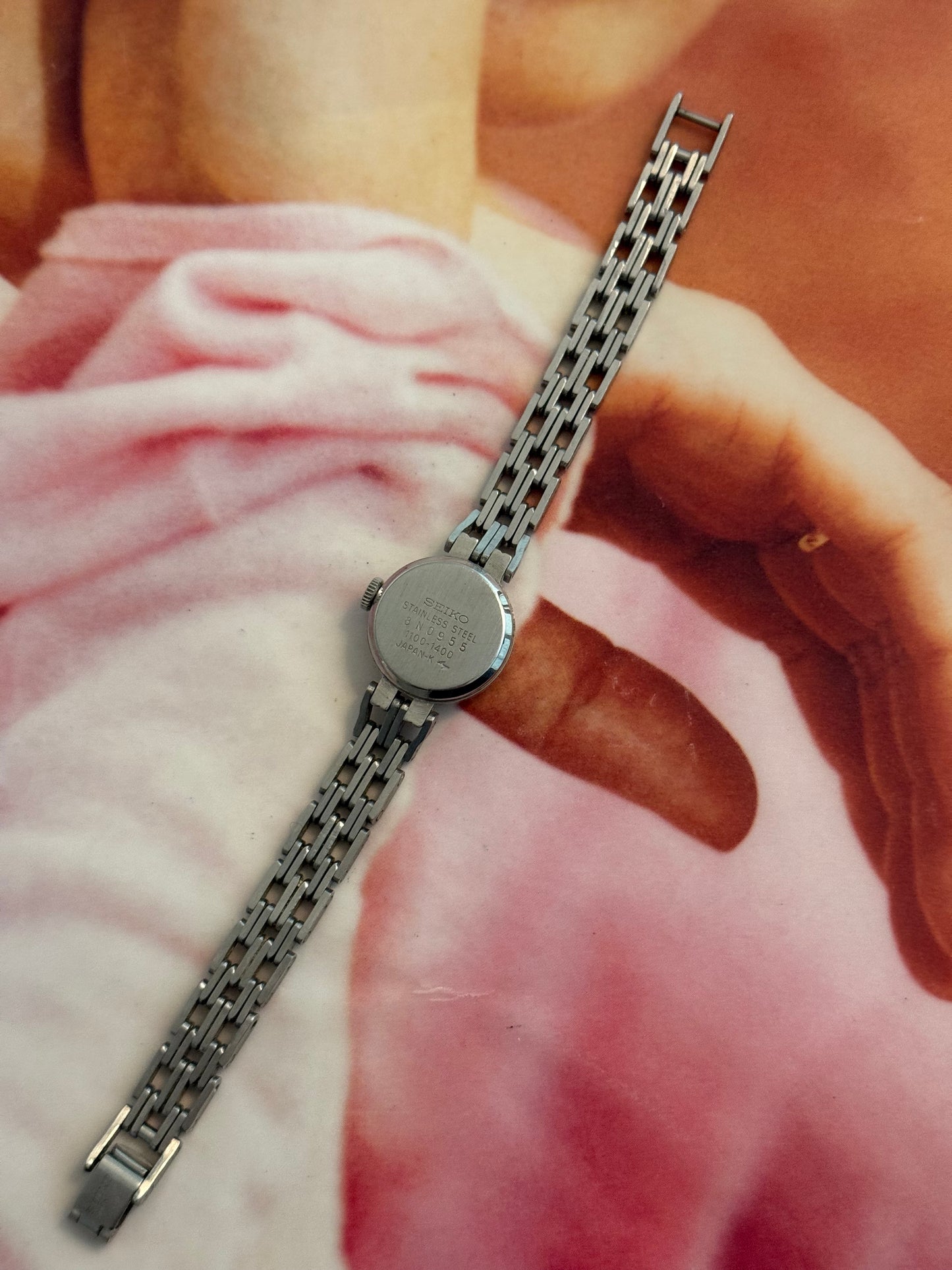 vintage seiko silver watch
