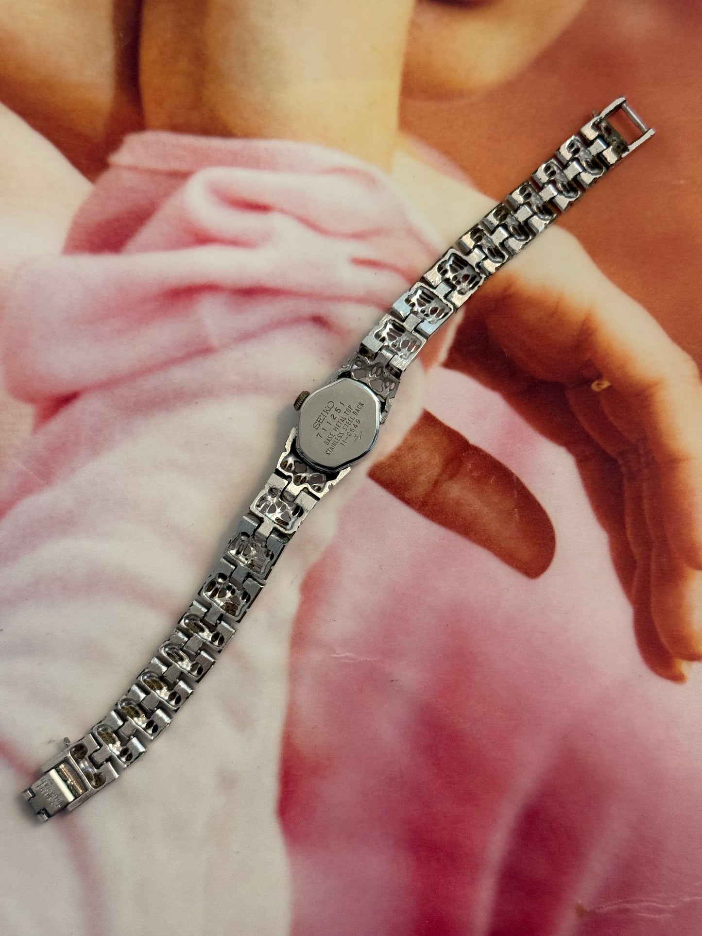 vintage seiko silver watch