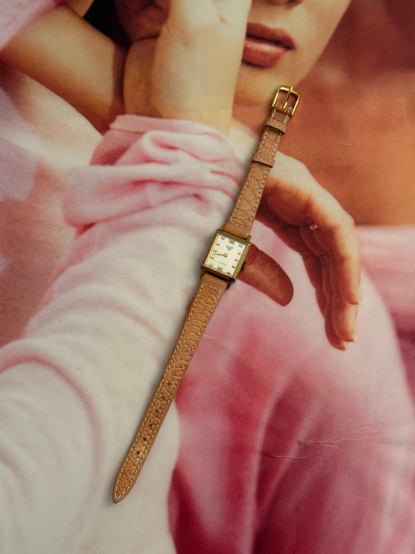 vintage eldor geneve tank watch