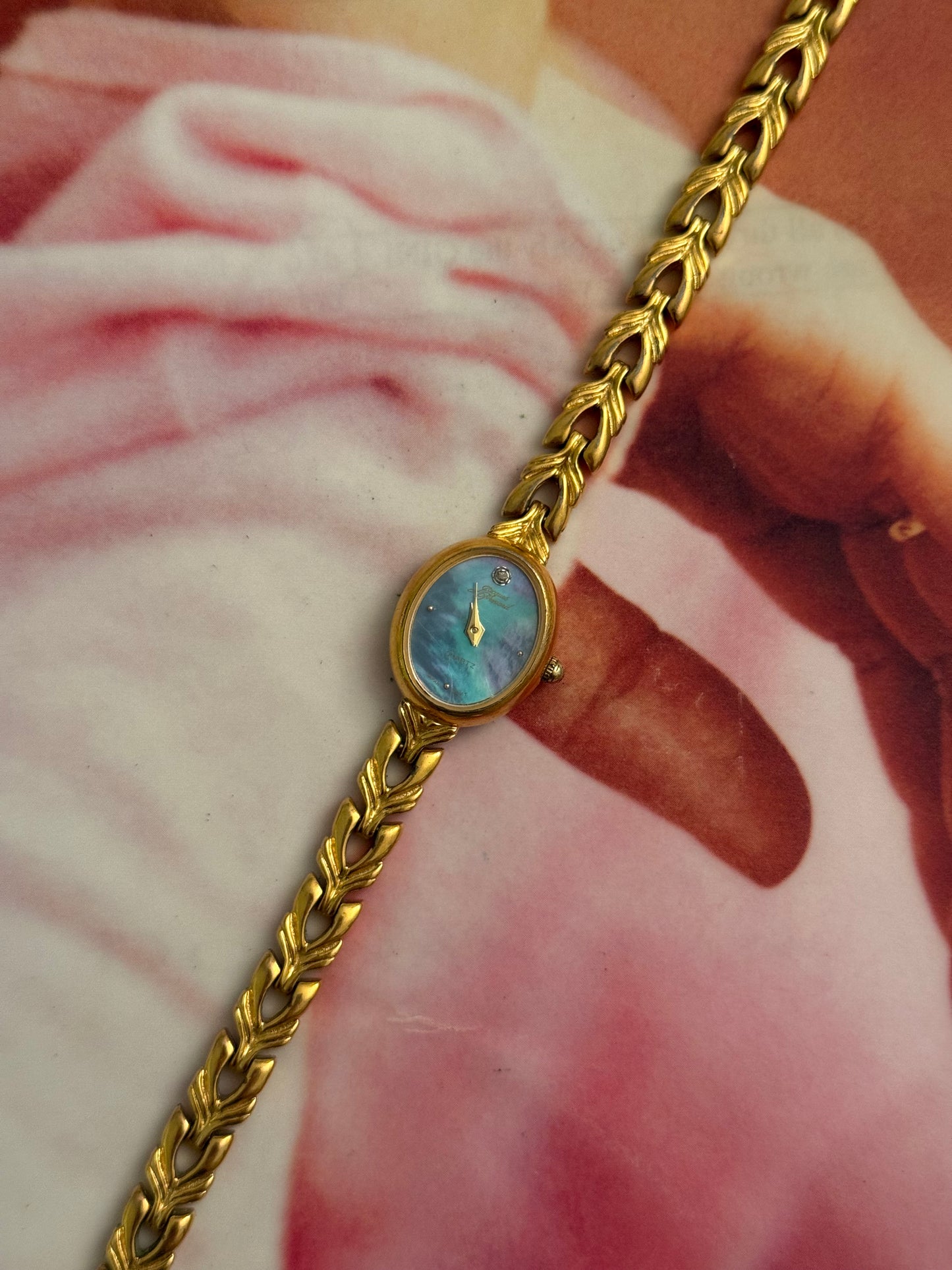 vintage blue jacques prevard watch