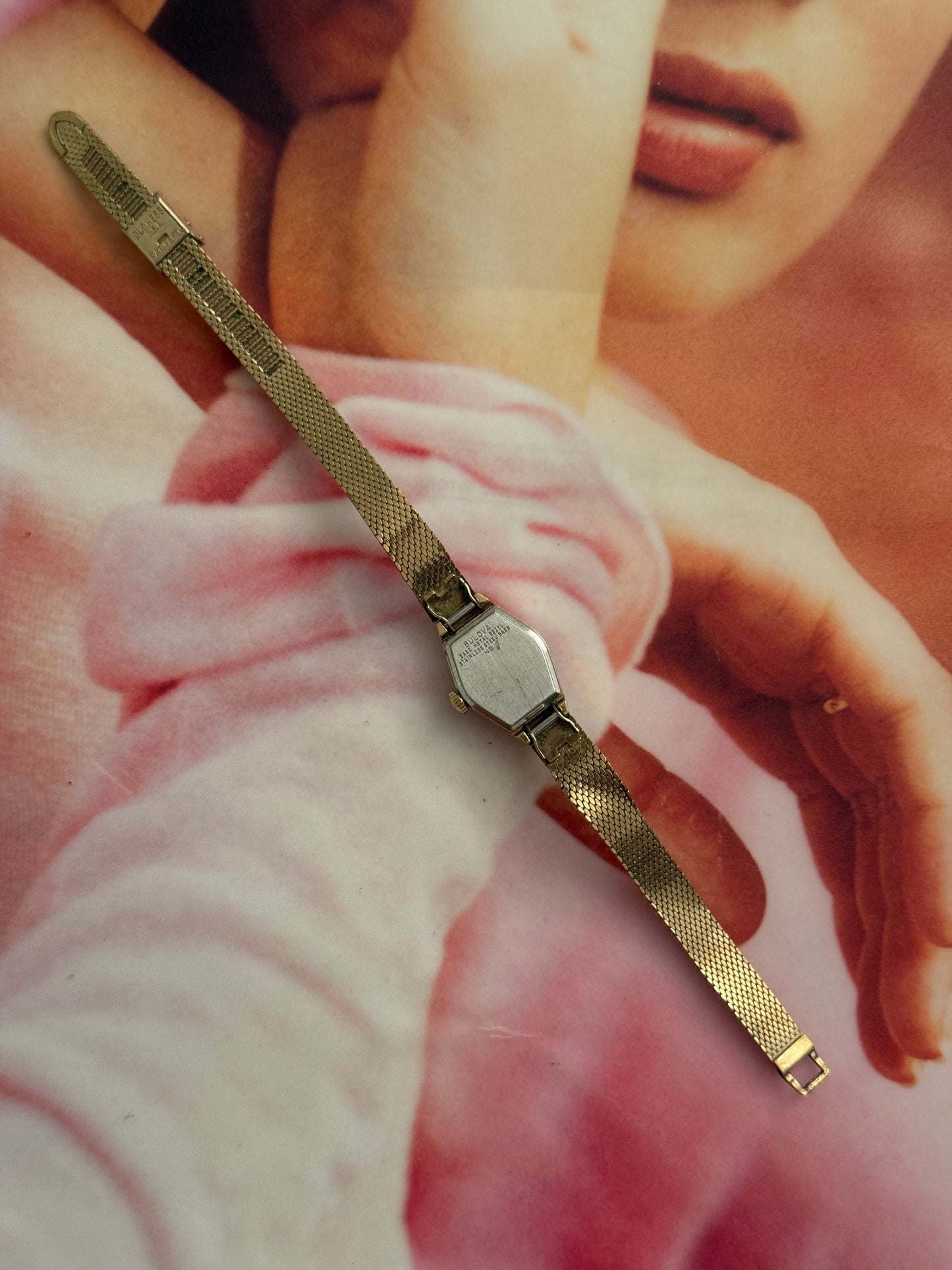 vintage bulova accutron gold watch