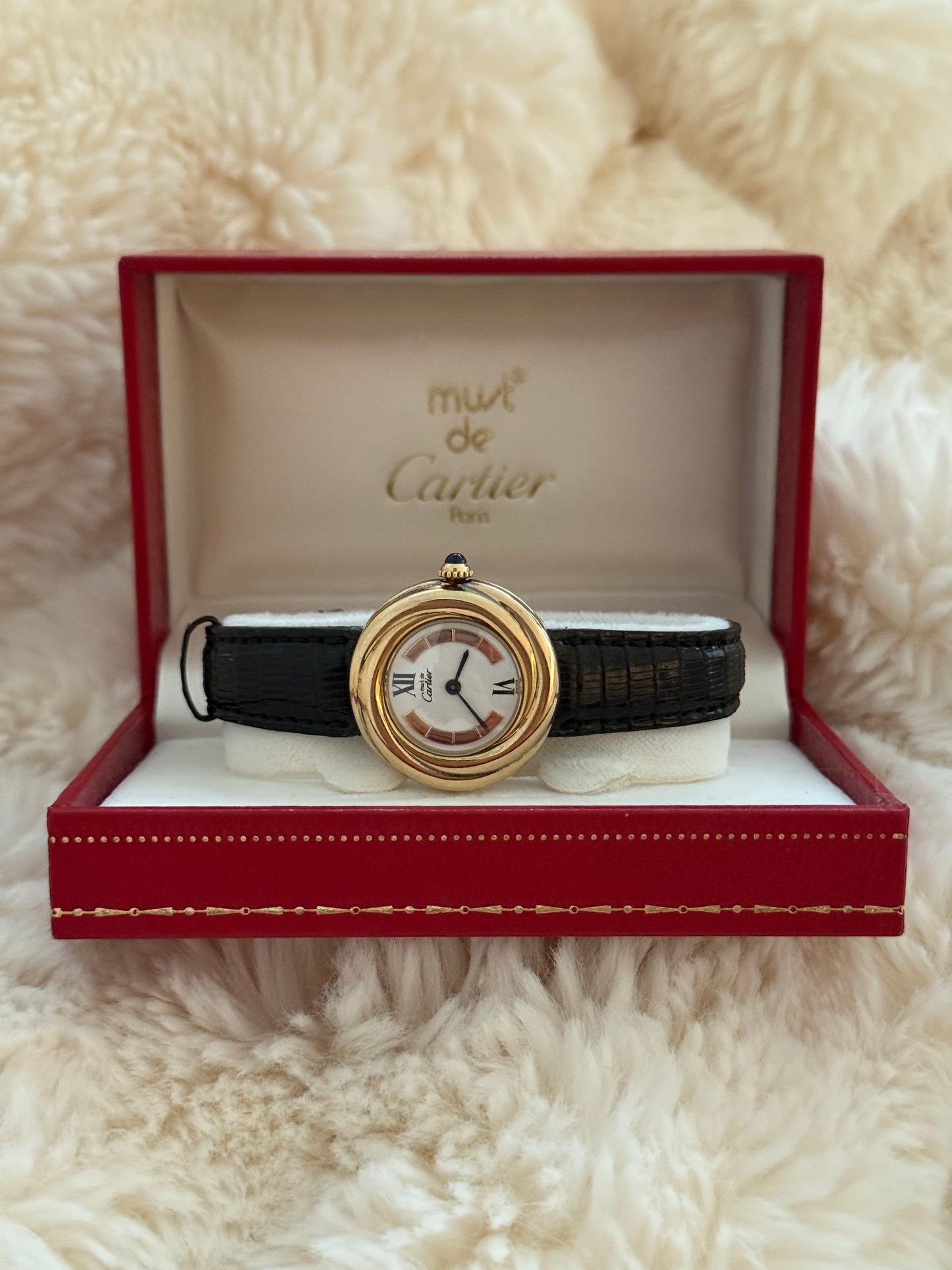 vintage must de Cartier trinity watch