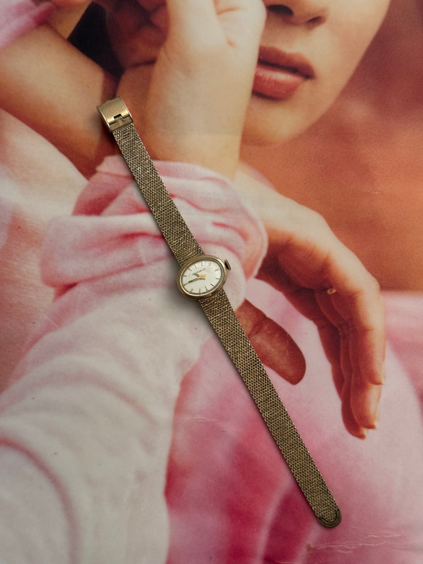 vintage caravelle gold watch