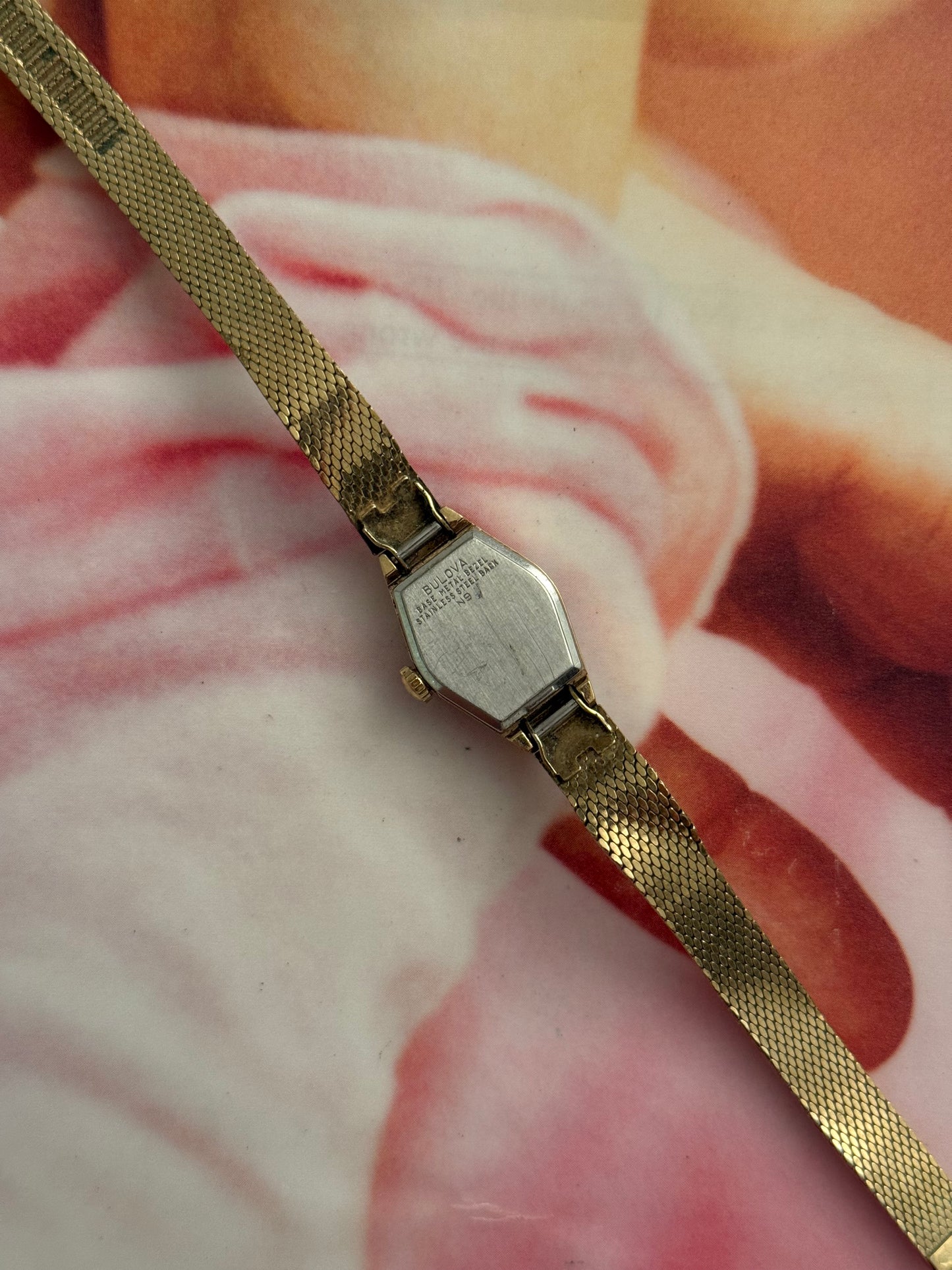 vintage bulova accutron gold watch