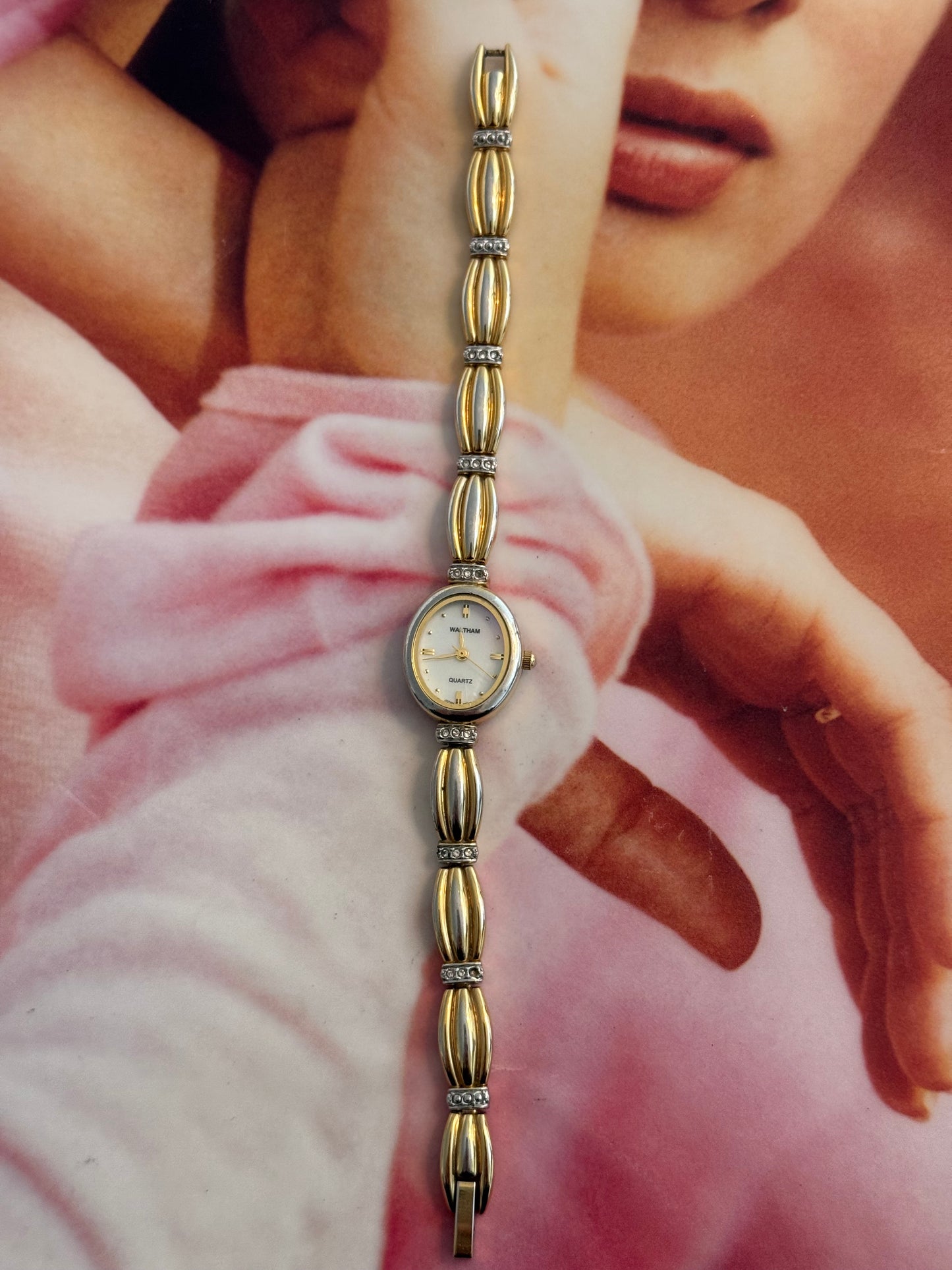 vintage waltham gold watch