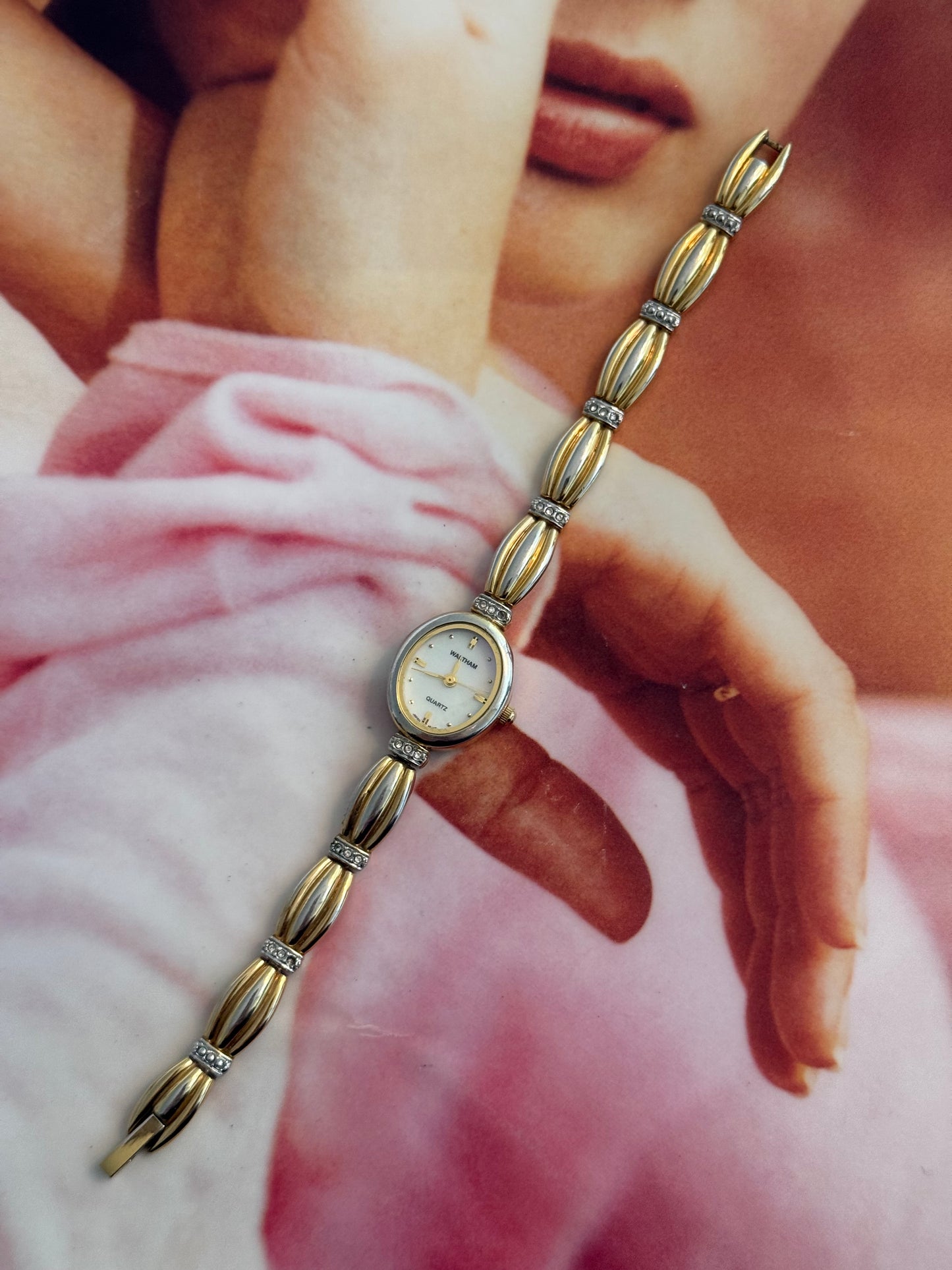vintage waltham gold watch