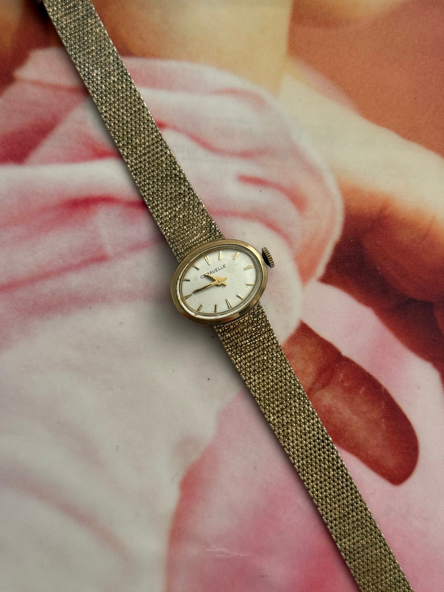 vintage caravelle gold watch