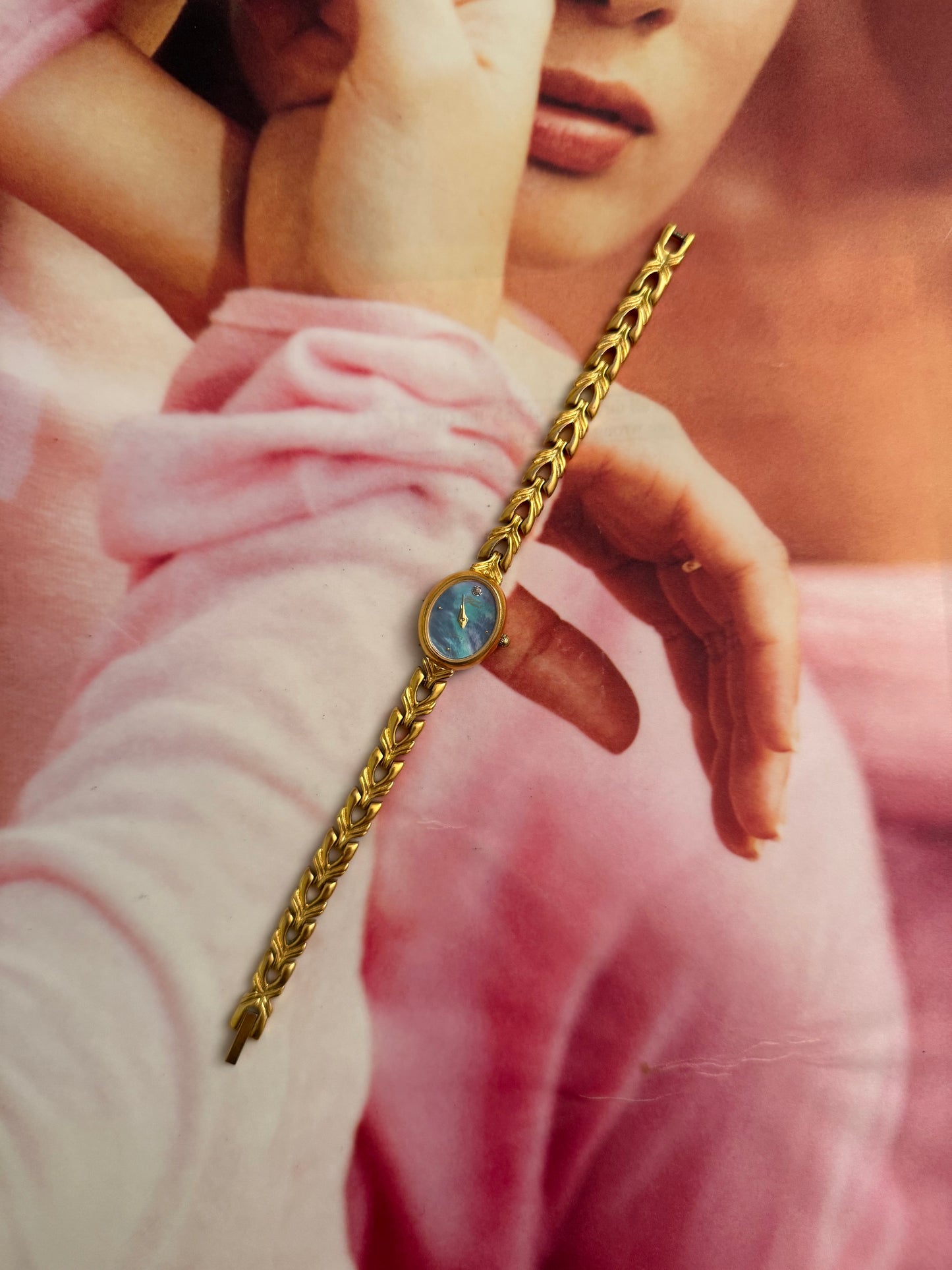 vintage blue jacques prevard watch