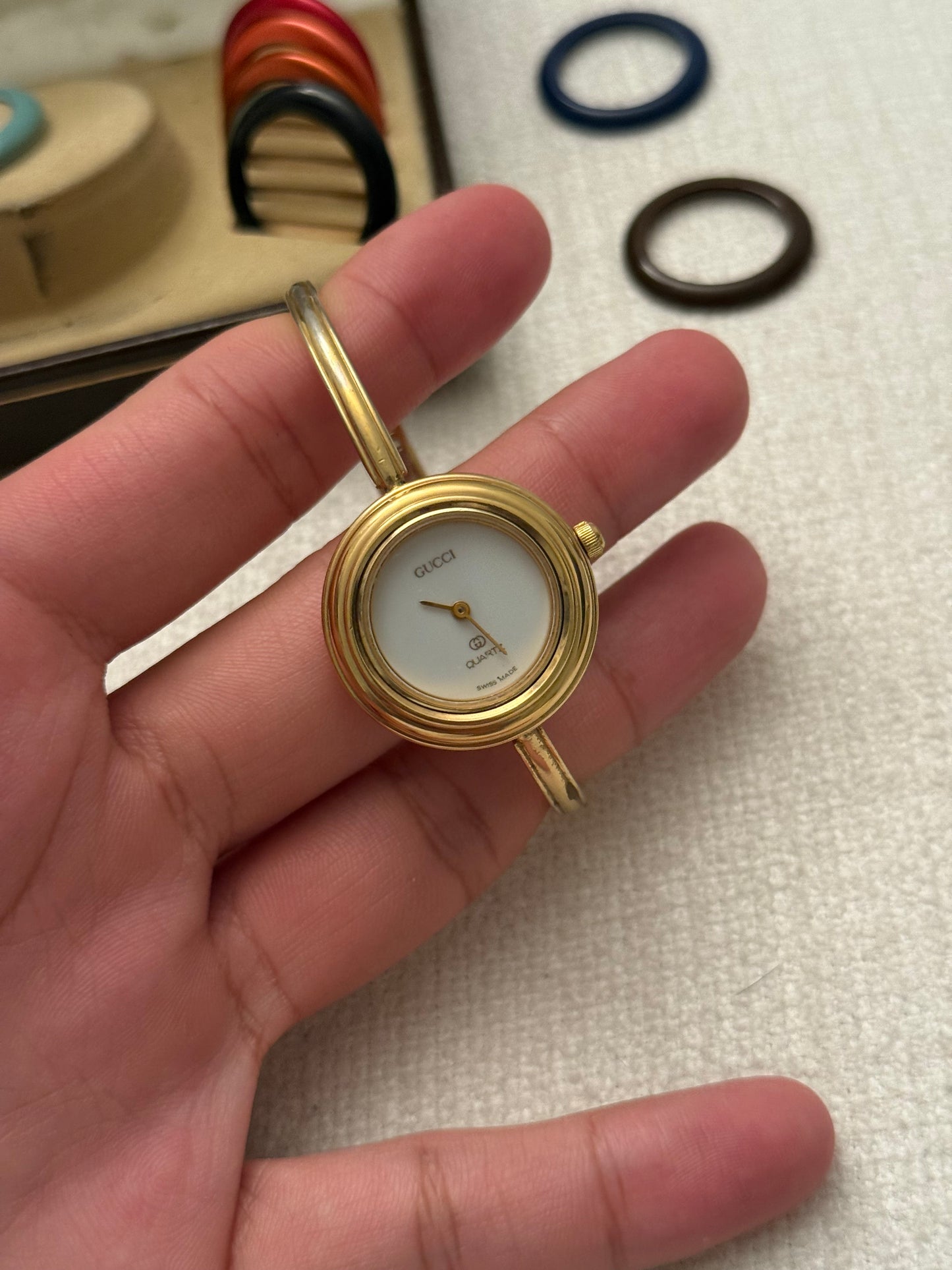vintage gucci interchangable watch