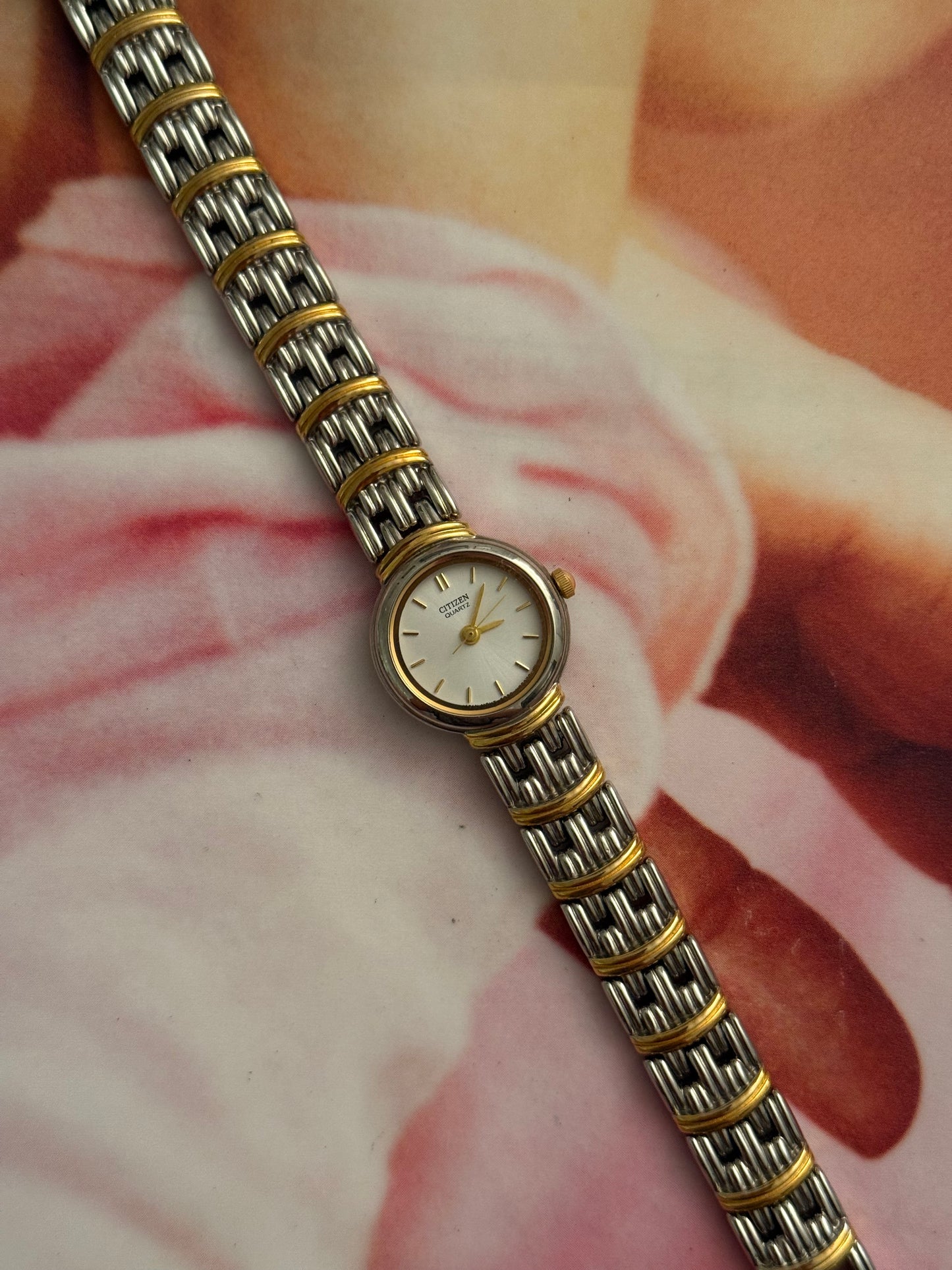 vintage citizen two tone watch
