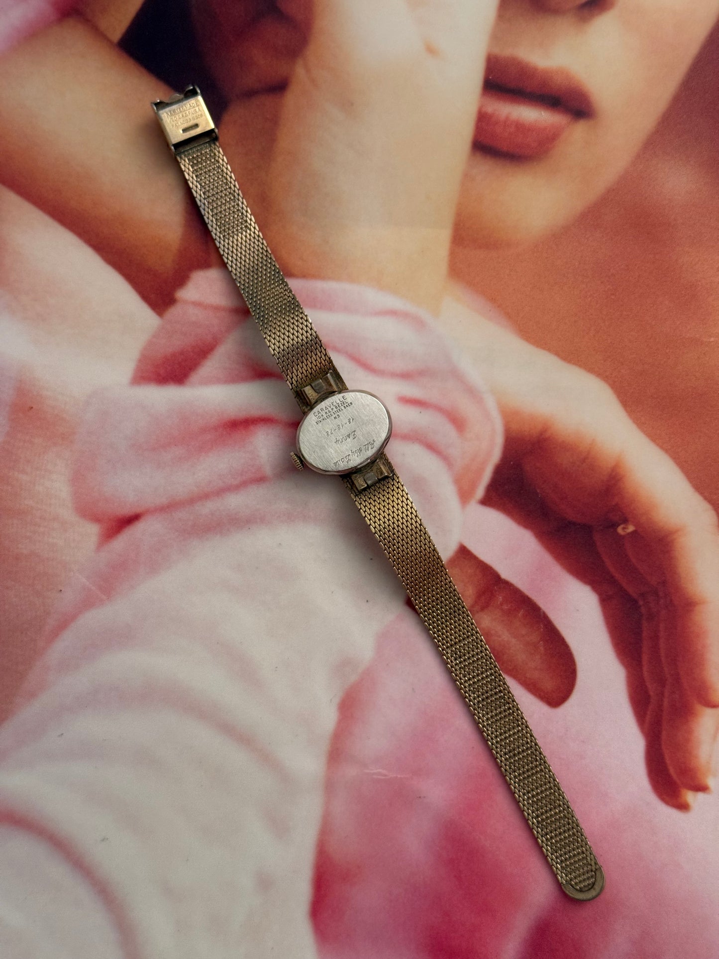 vintage caravelle gold watch