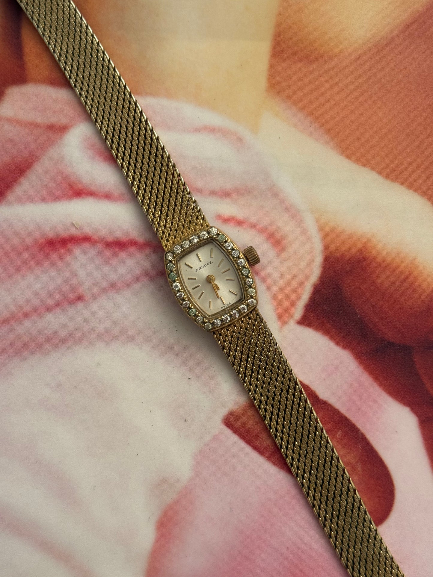 vintage sandoz gold watch