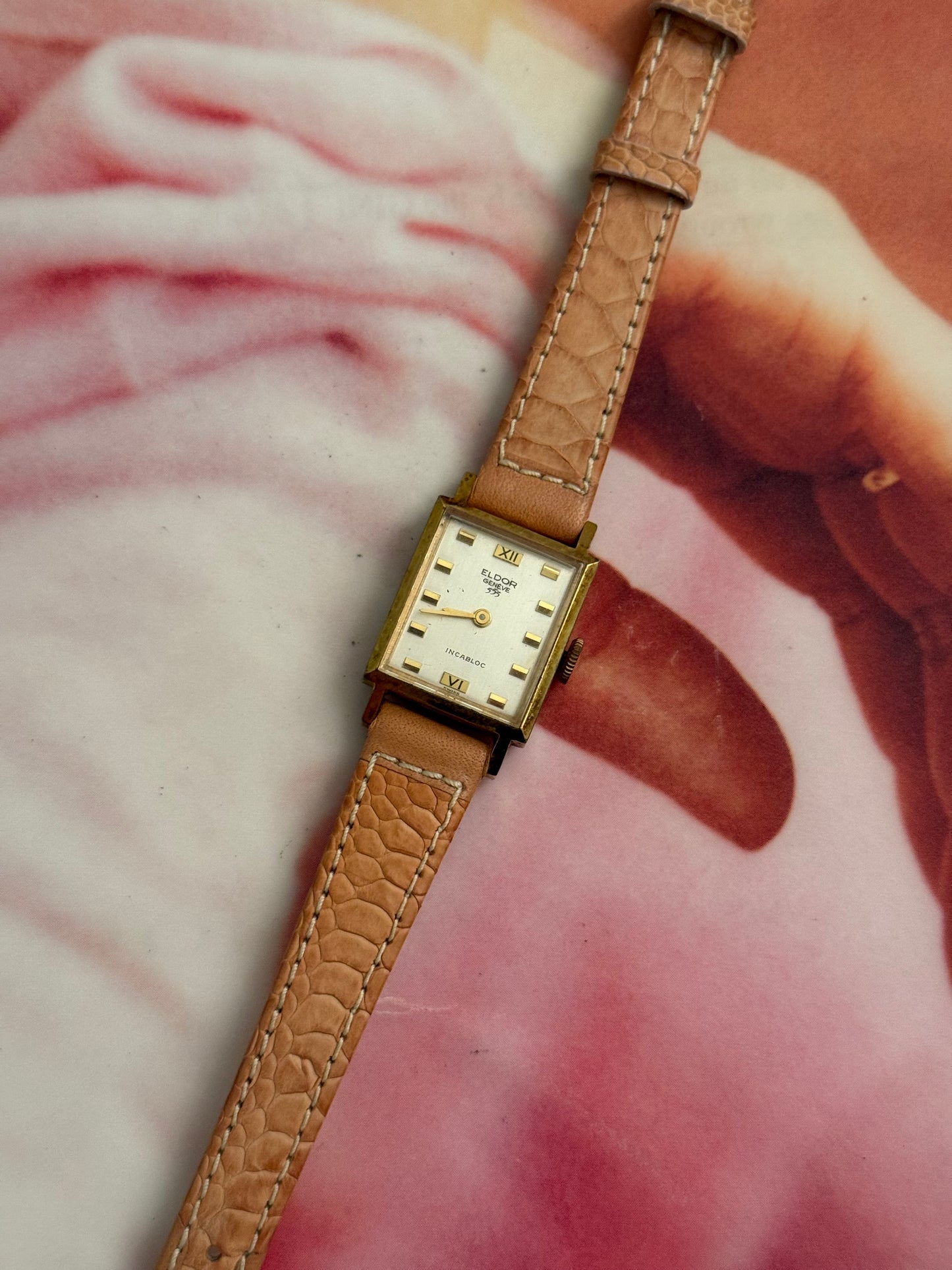 vintage eldor geneve tank watch