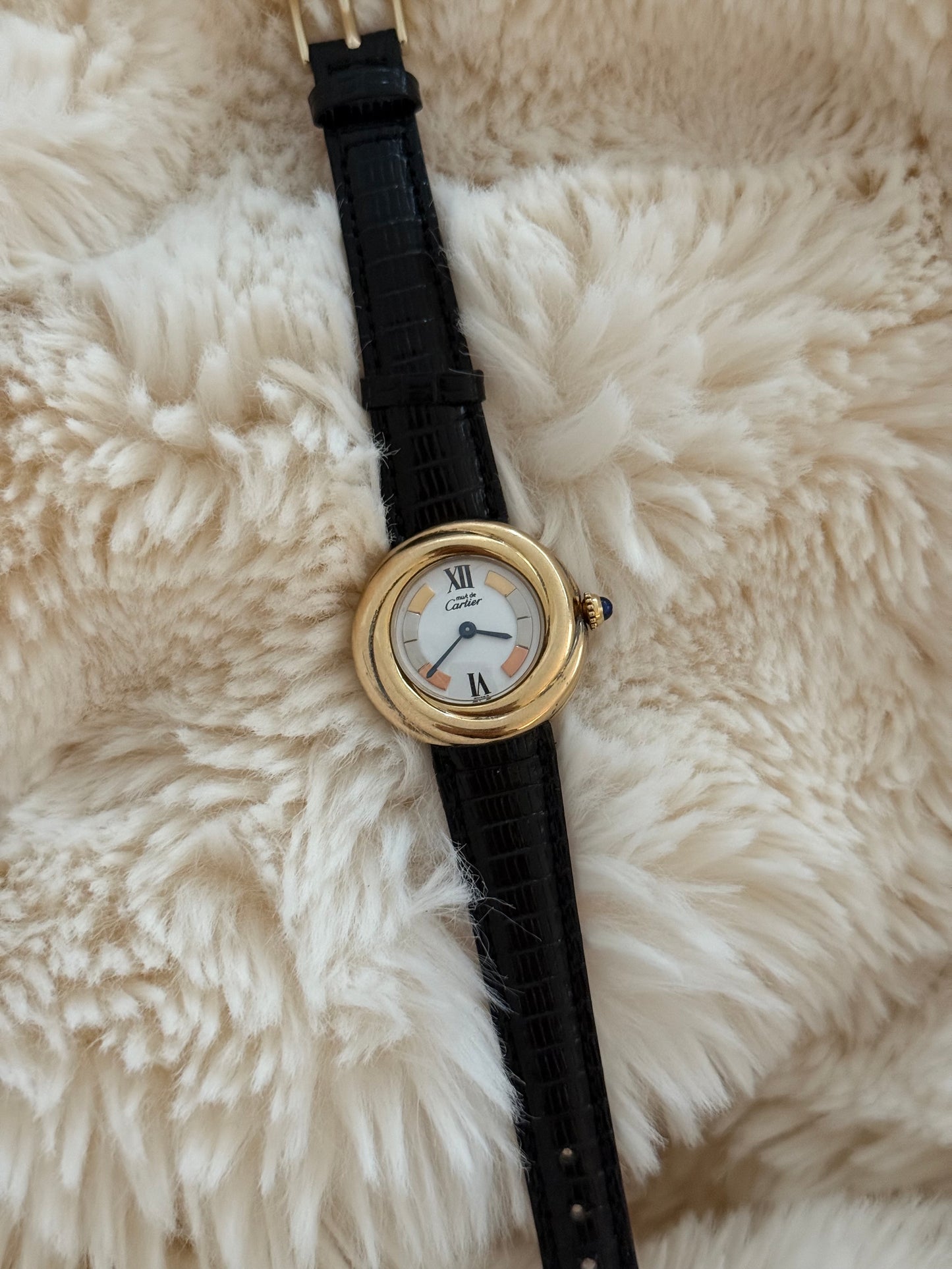 vintage must de Cartier trinity watch