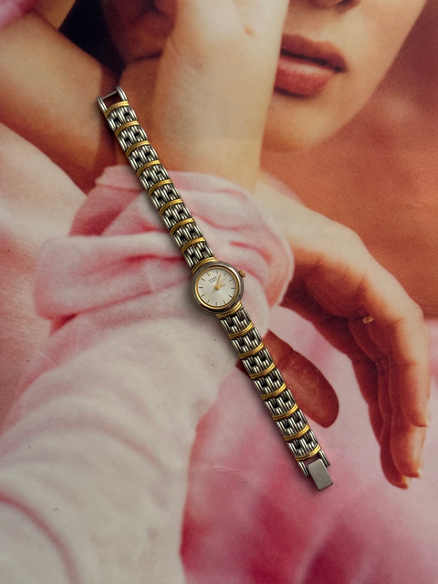 vintage citizen two tone watch