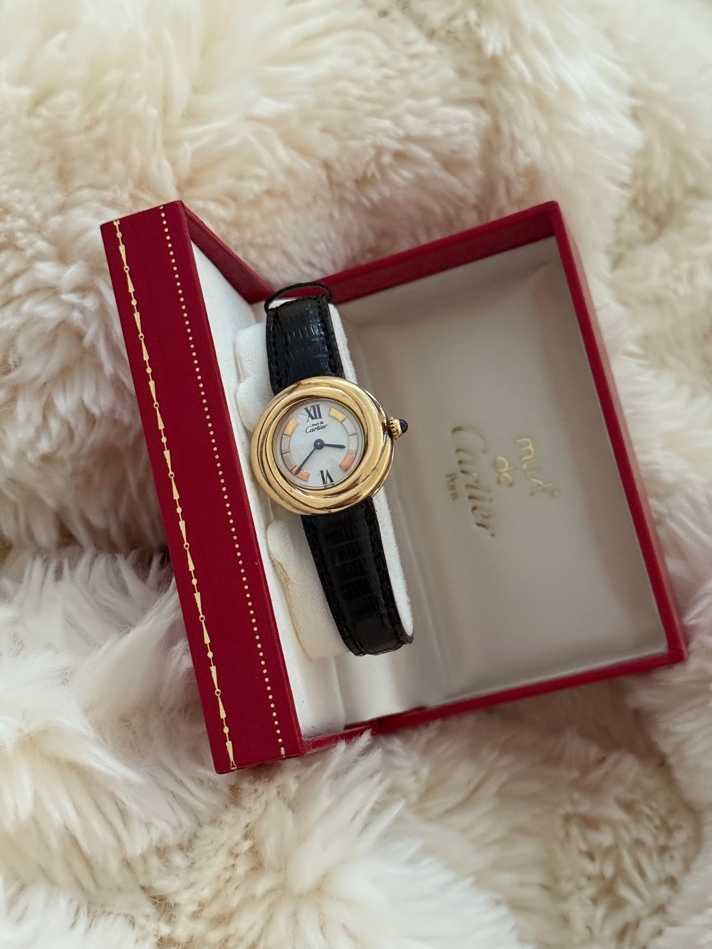 vintage must de Cartier trinity watch
