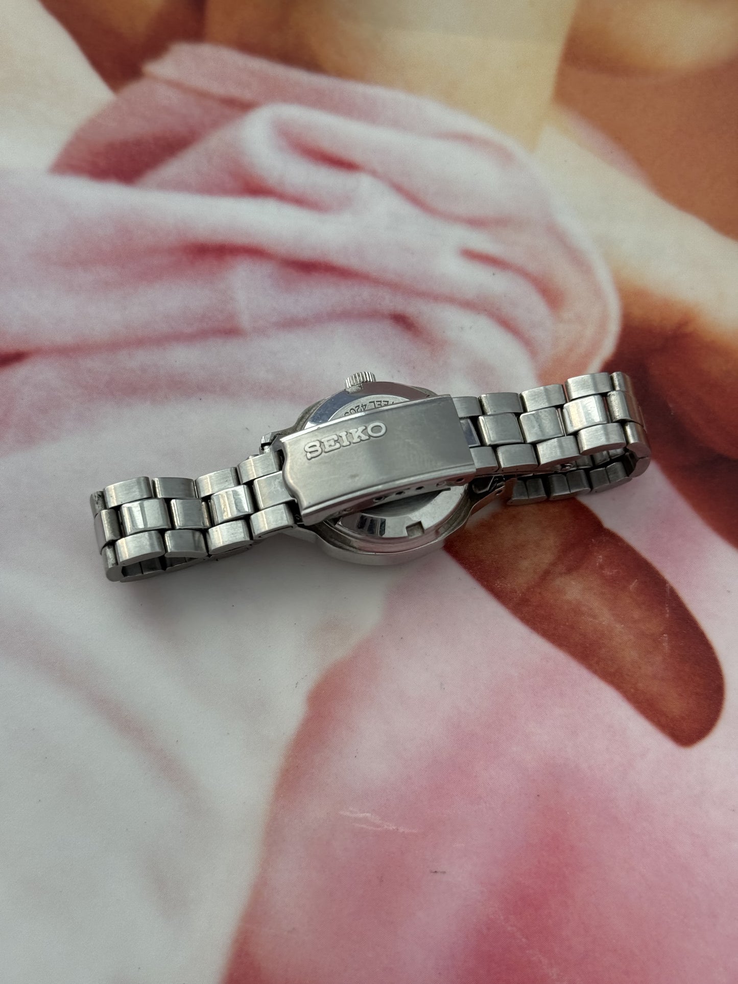 vintage seiko silver watch
