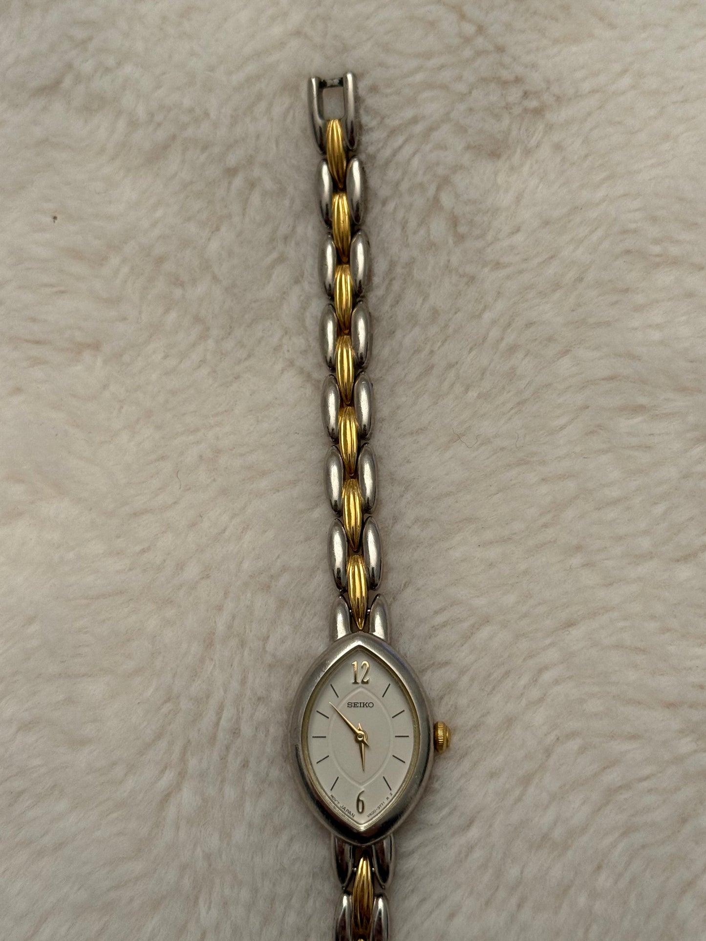 vintage seiko two tone watch