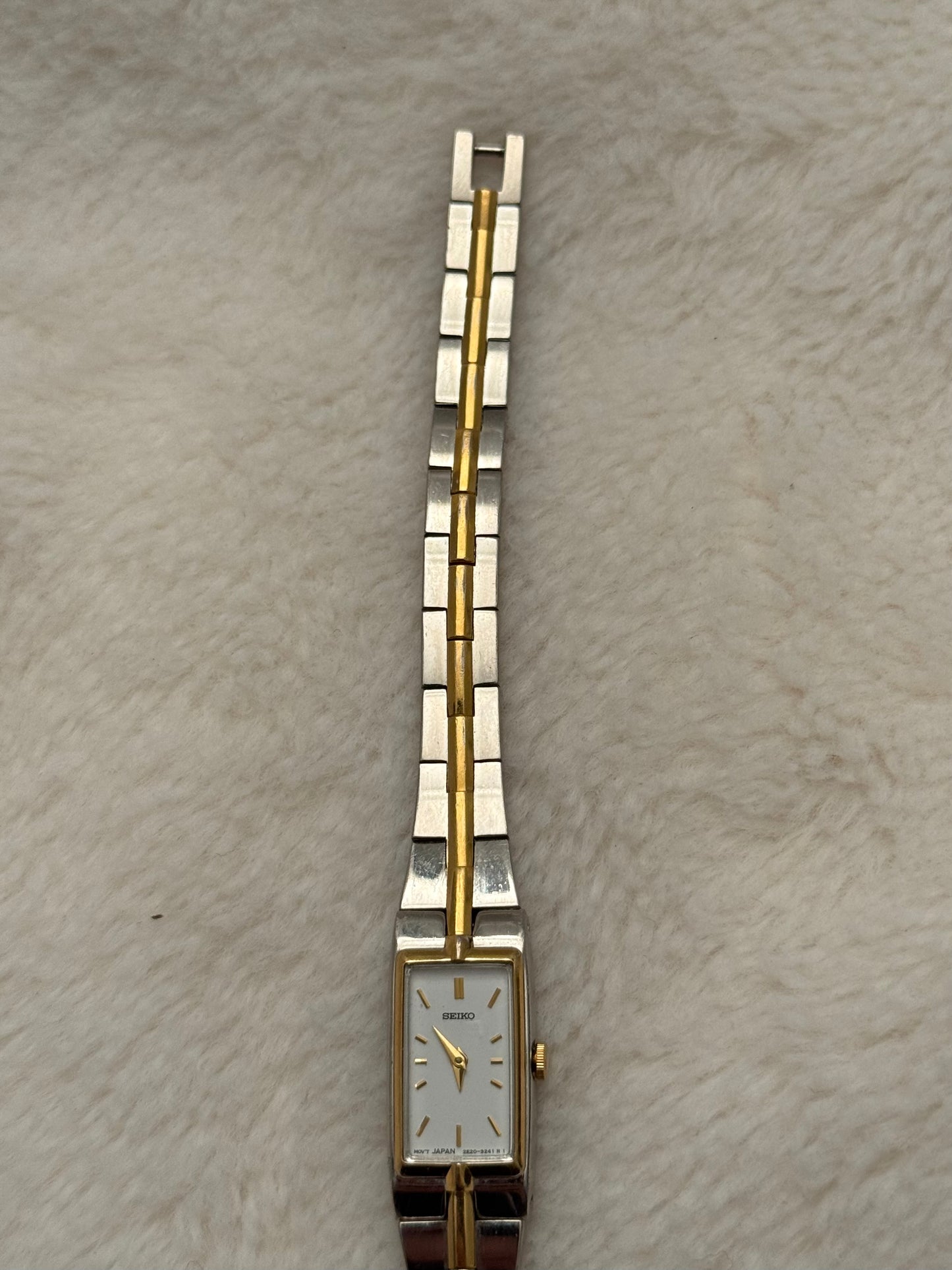 vintage seiko two tone watch