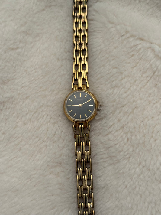 vintage seiko gold watch
