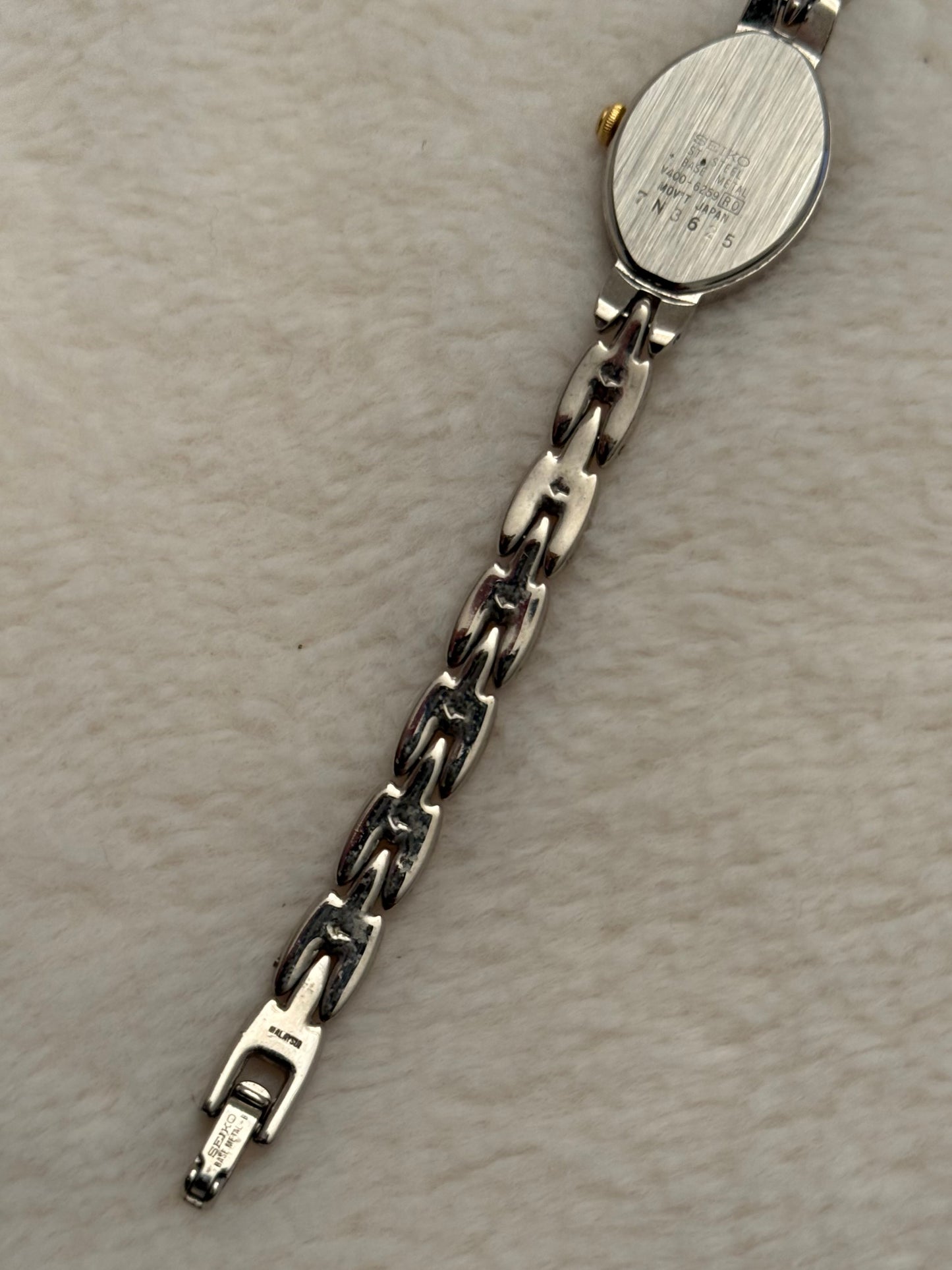 vintage seiko two tone watch