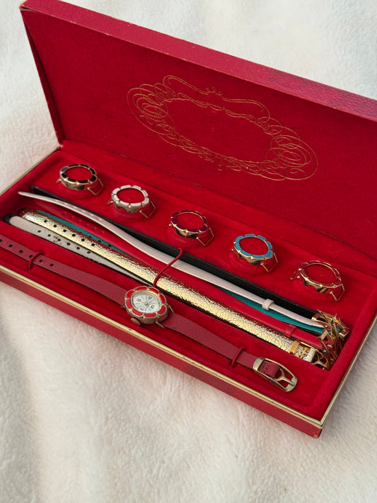 vintage chateau interchangable watch w/ box