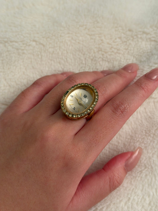 vintage Schiaparelli ring watch