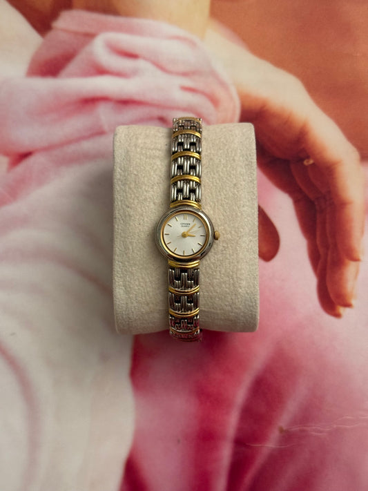 vintage citizen two tone watch
