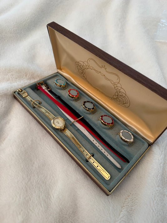 vintage lucerne interchangable watch w/ box