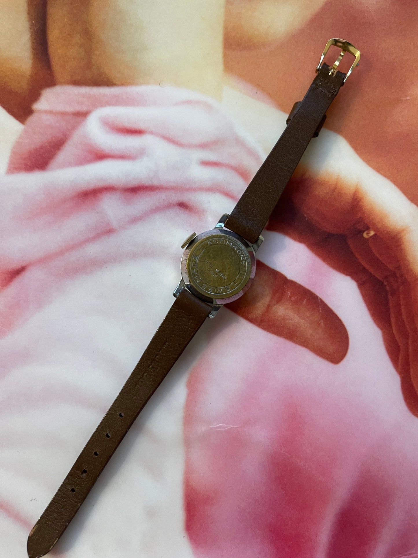 vintage Schiaparelli leather watch