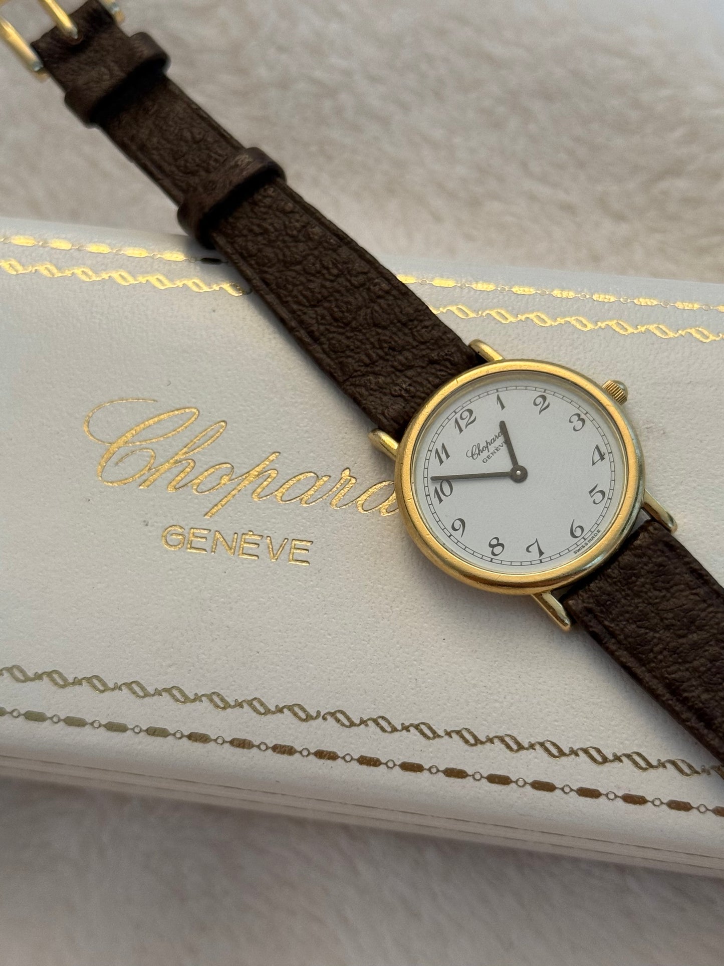 vintage 18kt gold chopard watch
