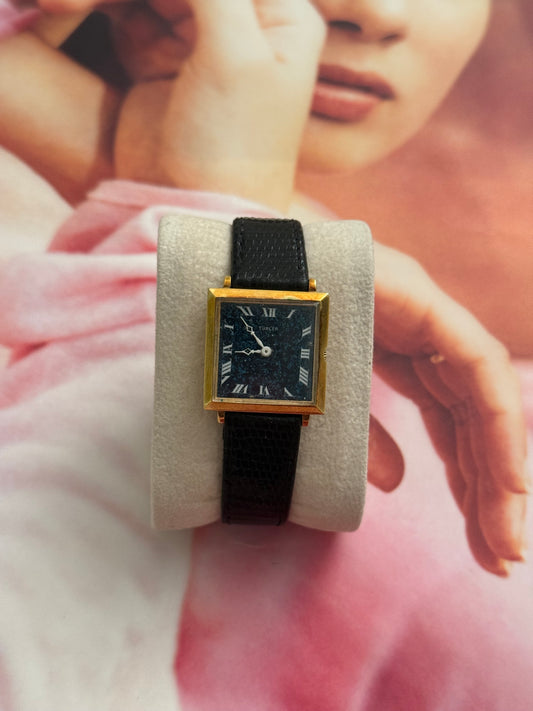 vintage turler tank leather watch
