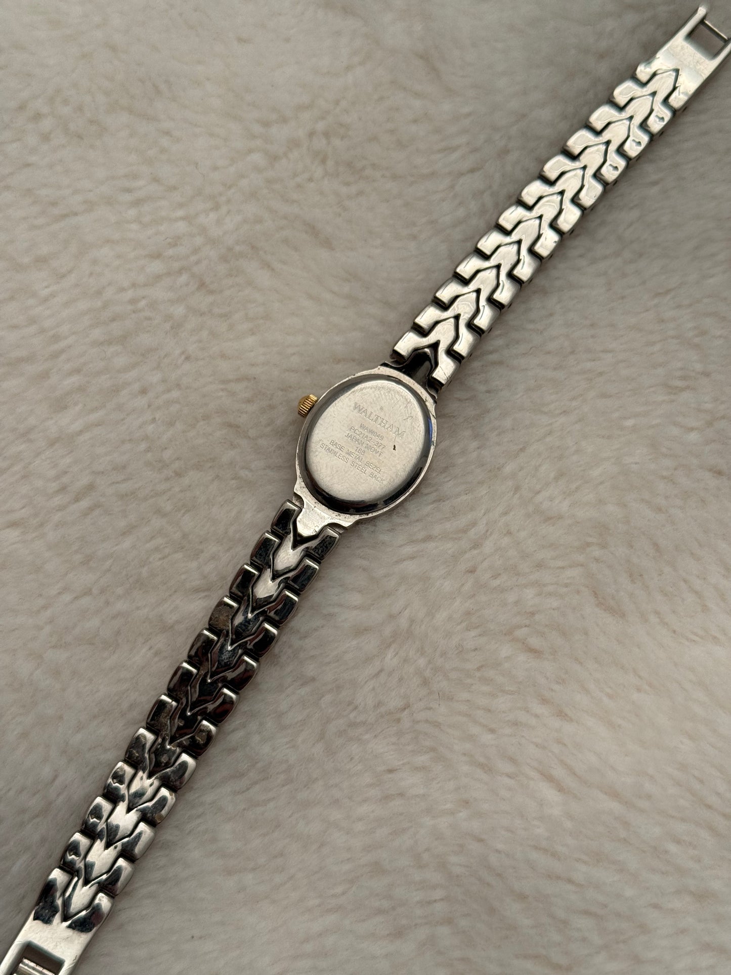 vintage waltham two tone watch