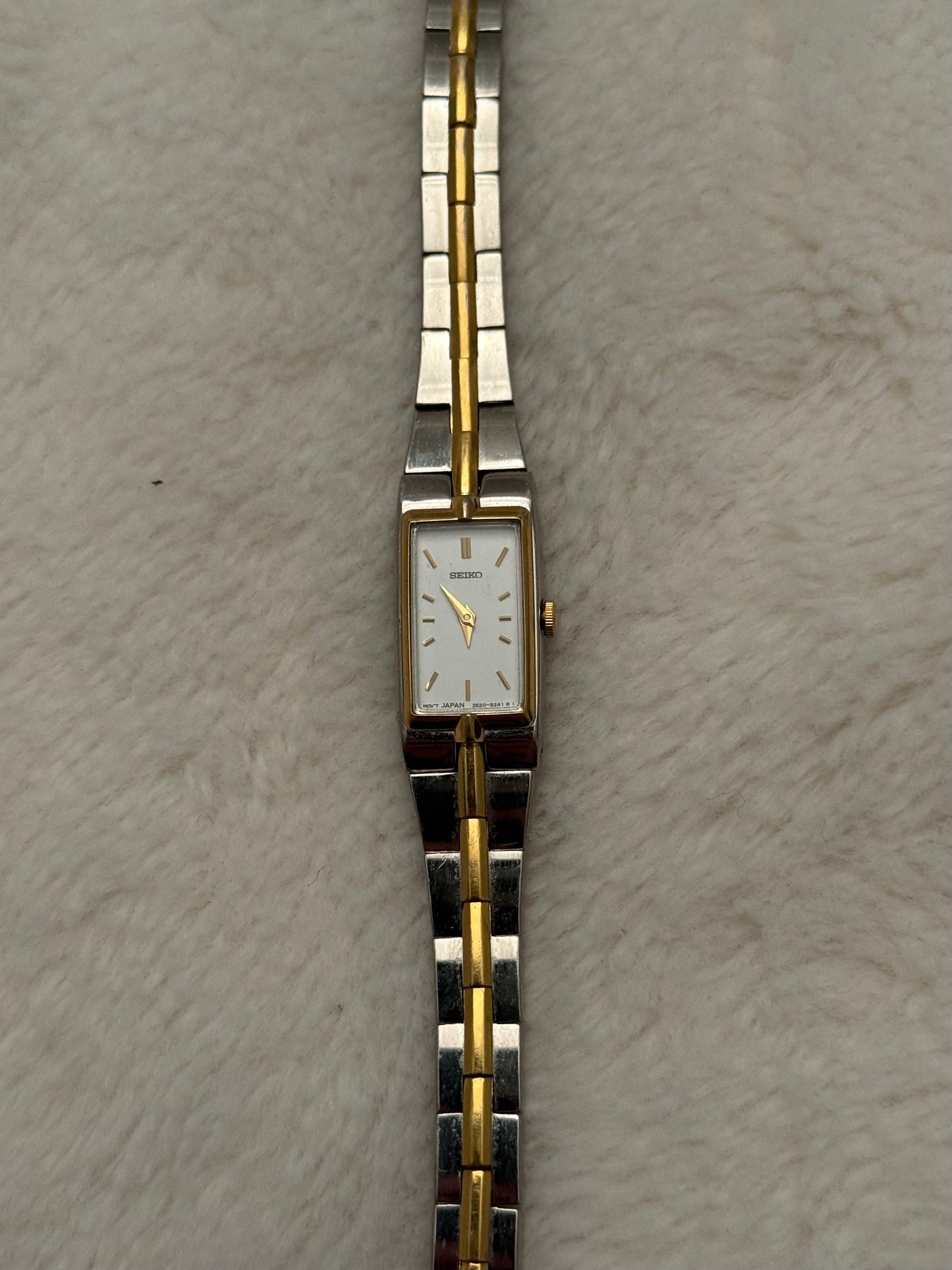 vintage seiko two tone watch