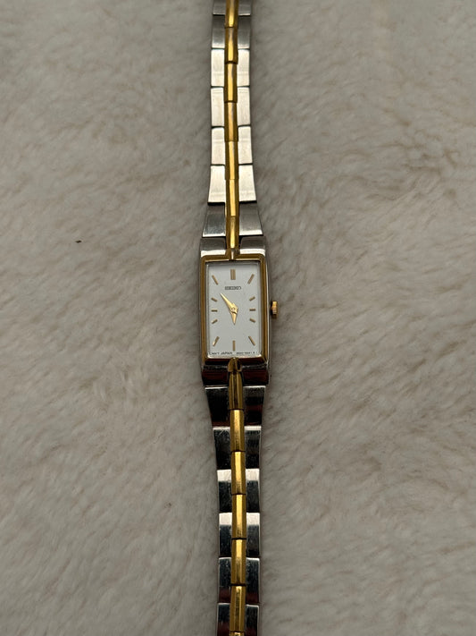 vintage seiko two tone watch