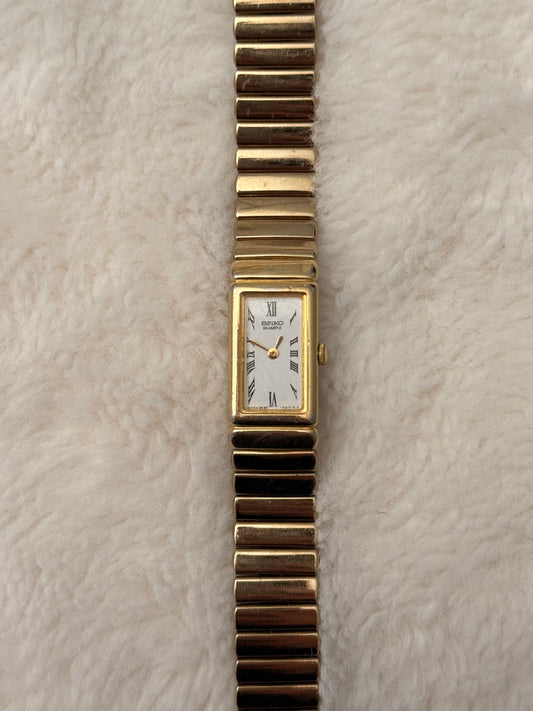vintage seiko gold watch