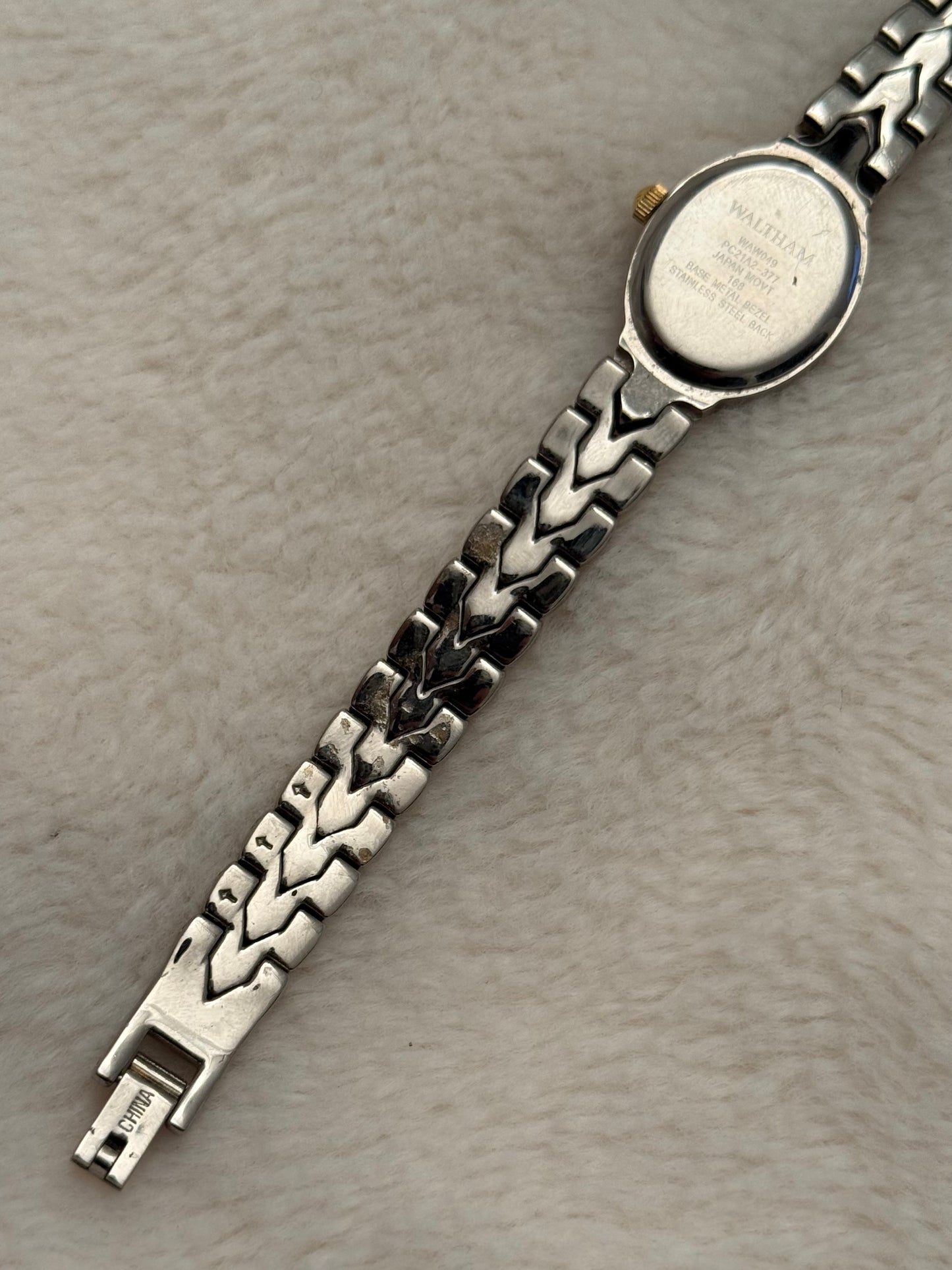 vintage waltham two tone watch