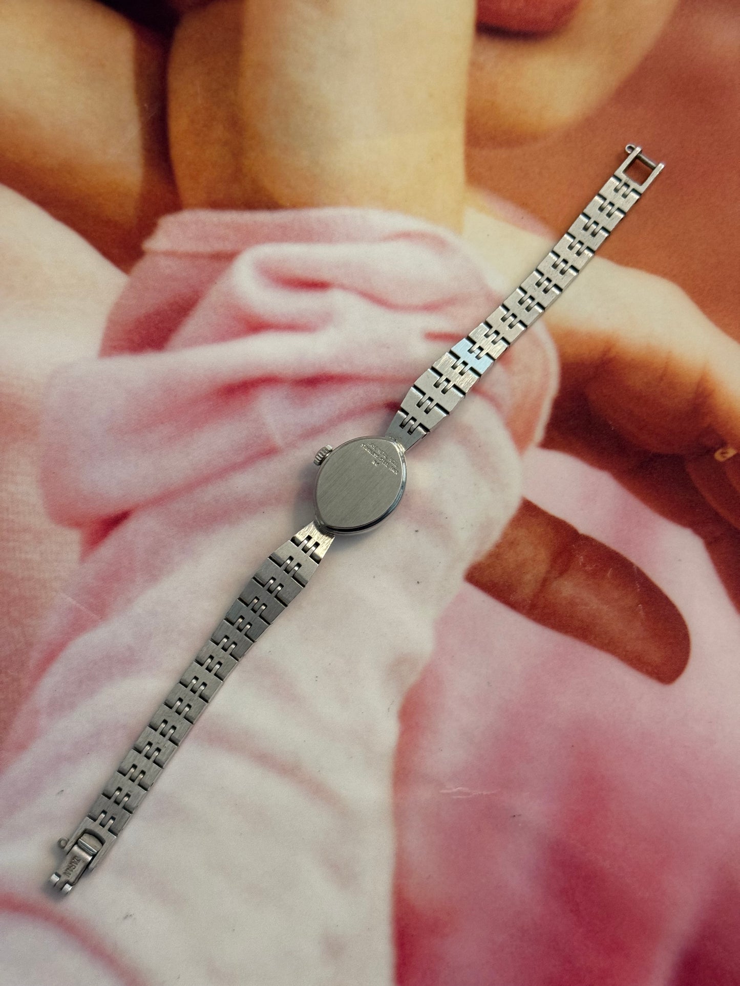 vintage caravelle silver watch