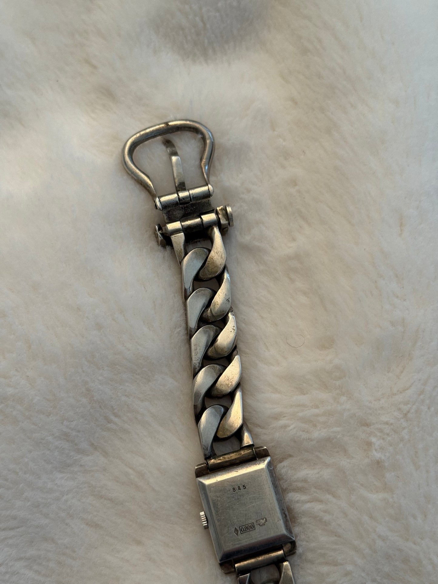 vintage solid silver croton watch