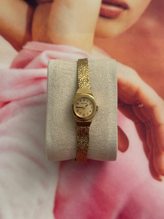 vintage bulova accutron gold watch