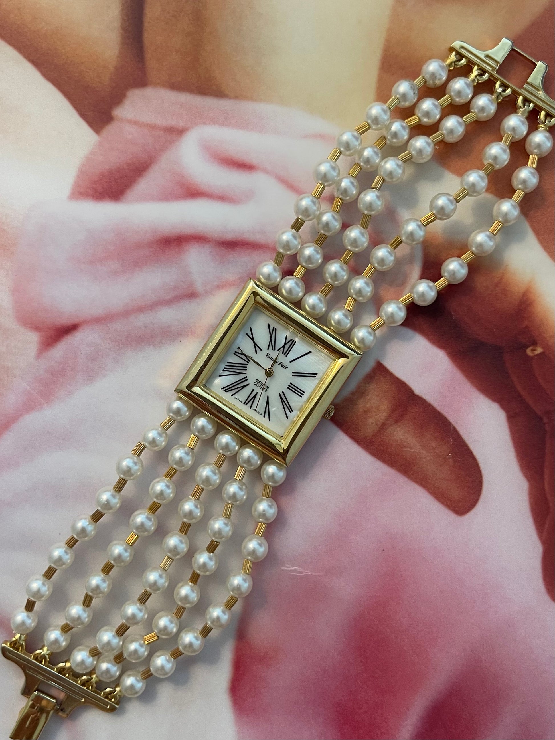 vintage vanity fair pearl watch - RPM Vintage