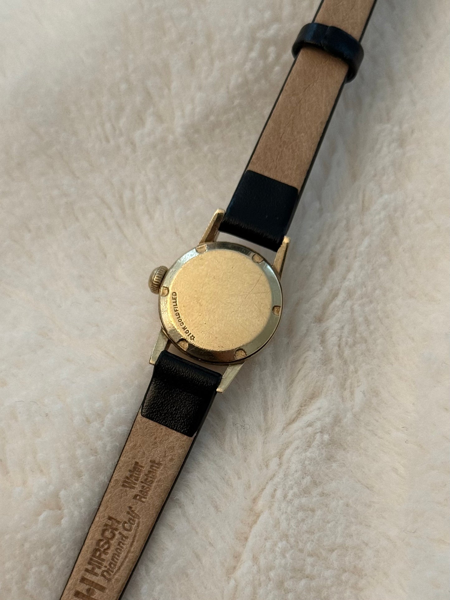 vintage longines leather watch