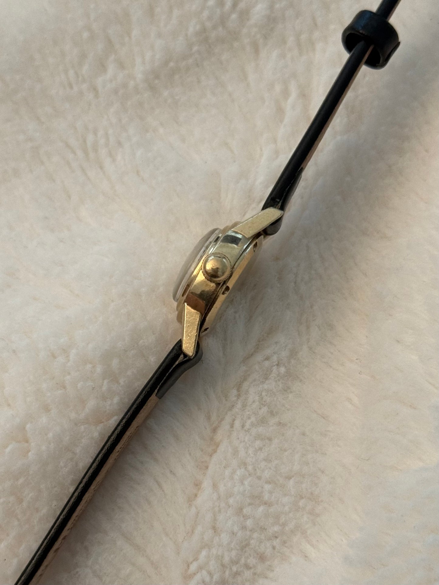 vintage longines leather watch