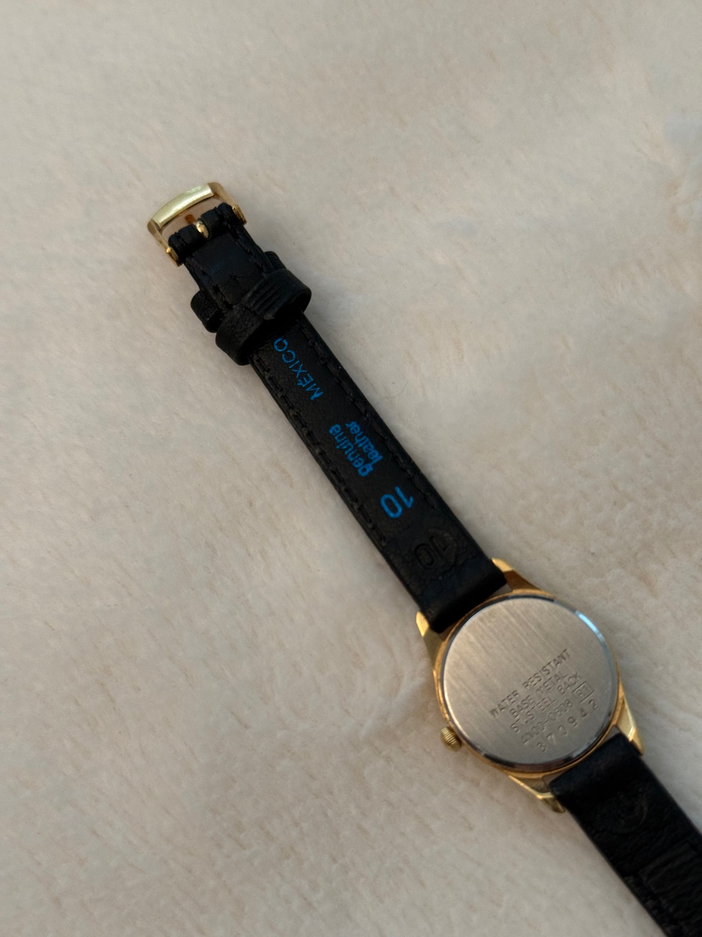 vintage seiko leather watch