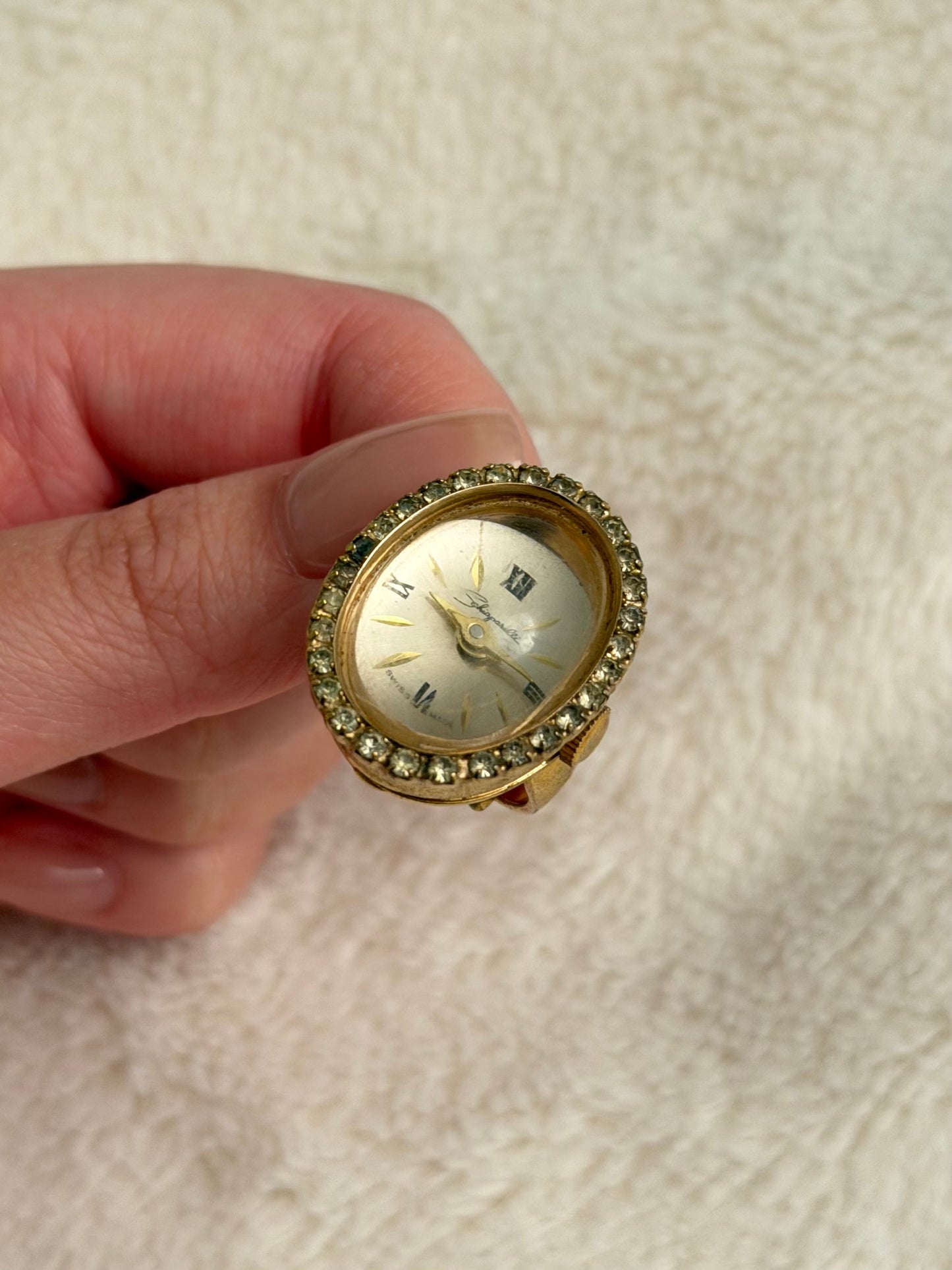 vintage Schiaparelli ring watch