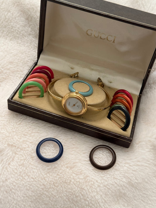 vintage gucci interchangable watch