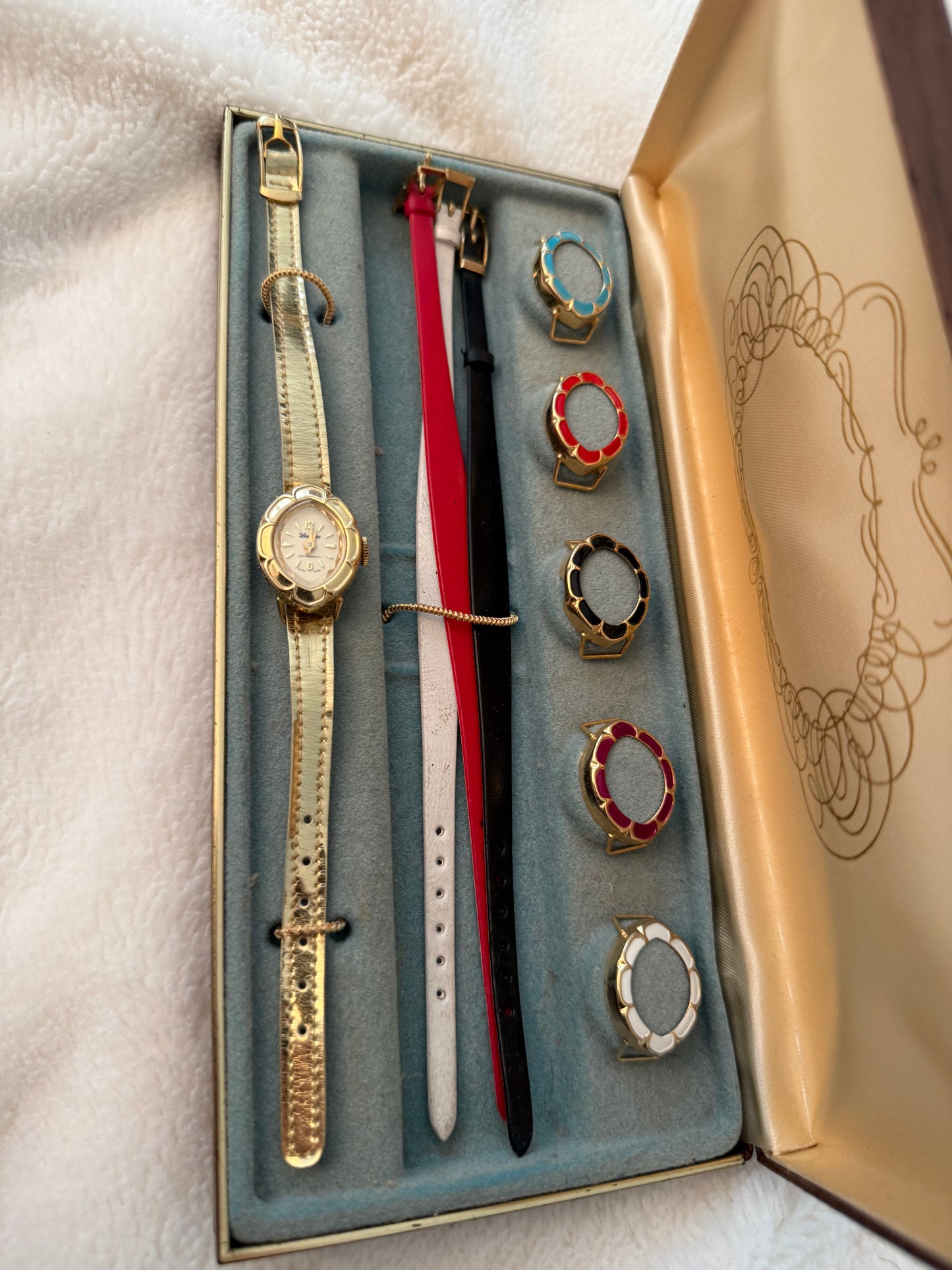 vintage lucerne interchangable watch w/ box
